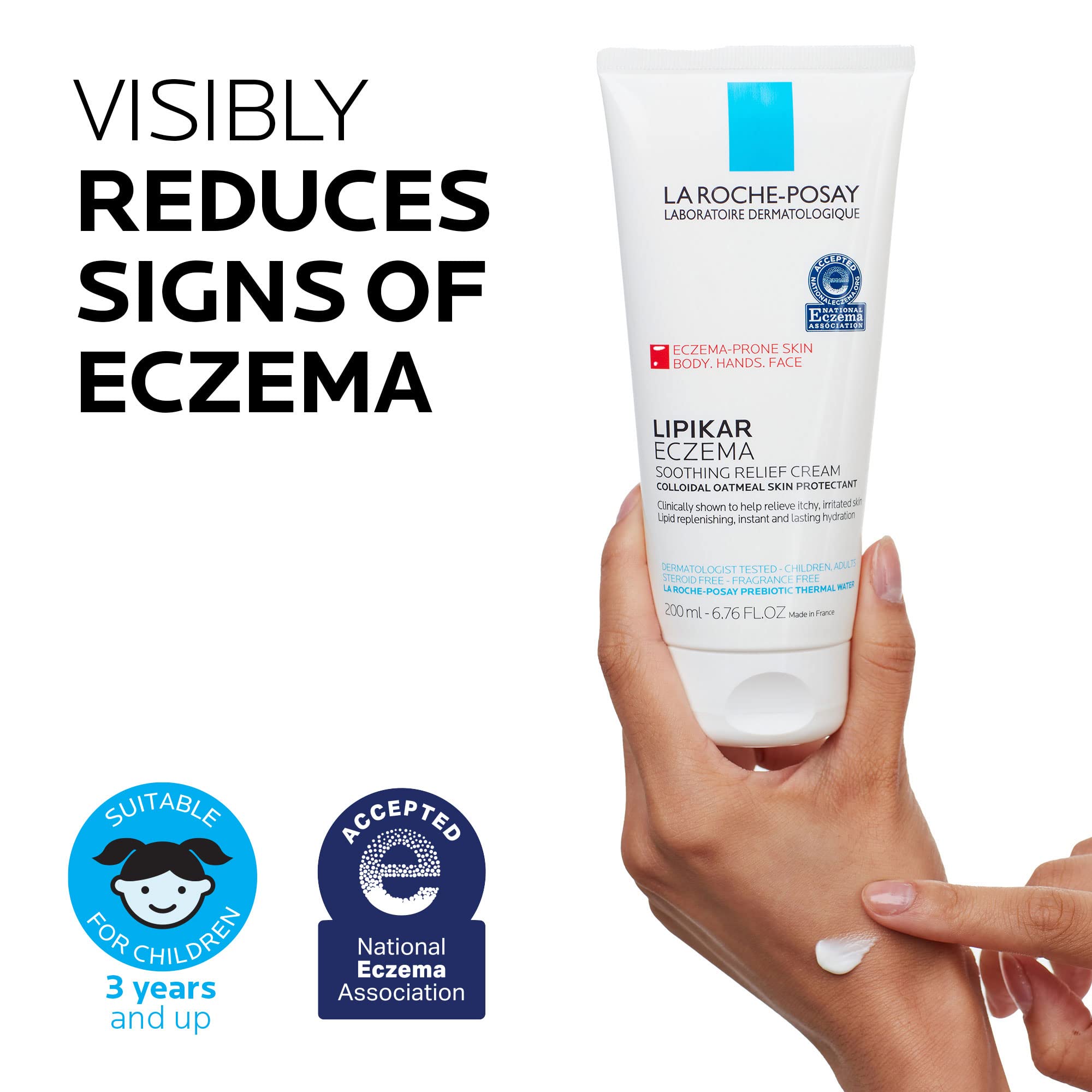 La Roche-Posay Lipikar Soothing Relief Eczema Cream, Face and Body