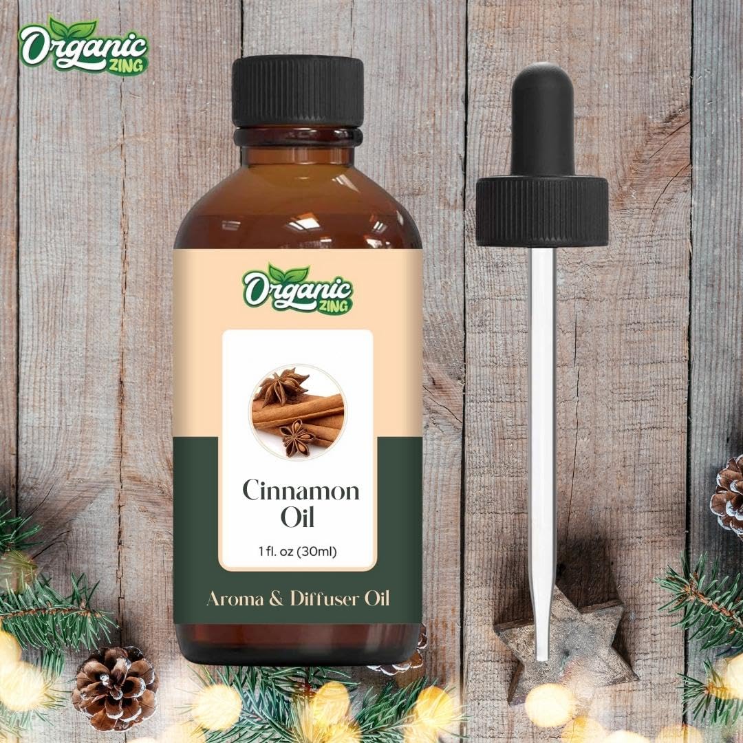 Organic Zing Cinnamon Aroma & Diffuser Oil for DIY Candle & Soap Making - Oil - 30 ml ORGANIC ZING