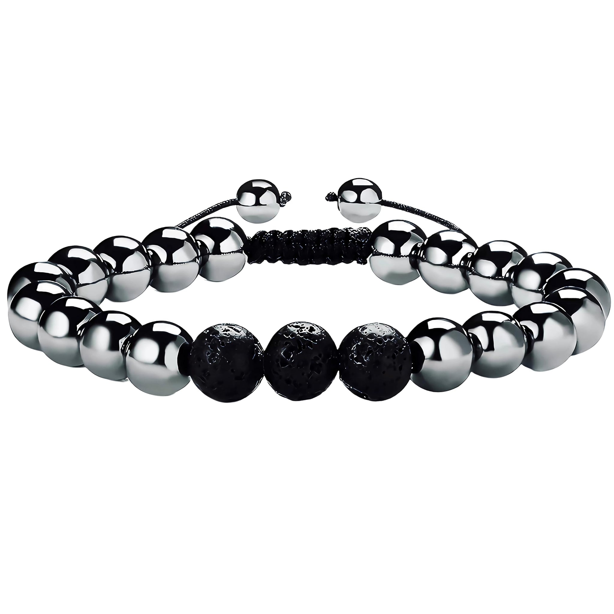 RENZHI-Magnetic Hematite Bracelet–Beaded Magnetic Bracelets for Men and Women