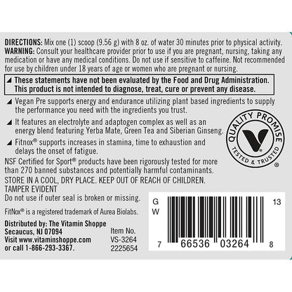 True Athlete Vegan Pre-Workout ? Blood Orange (10.12 oz./30 Servings)
