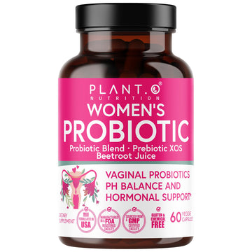 PLANT.O NUTRITION Vaginal Probiotics for Women with 4 Lactobacillus Strains Probiotic & Prebiotic Blend