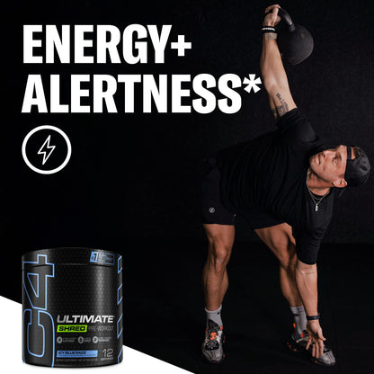 Cellucor C4 Ultimate Shred Pre Workout Powder, Fat Burner for Men & Women, Metabolism