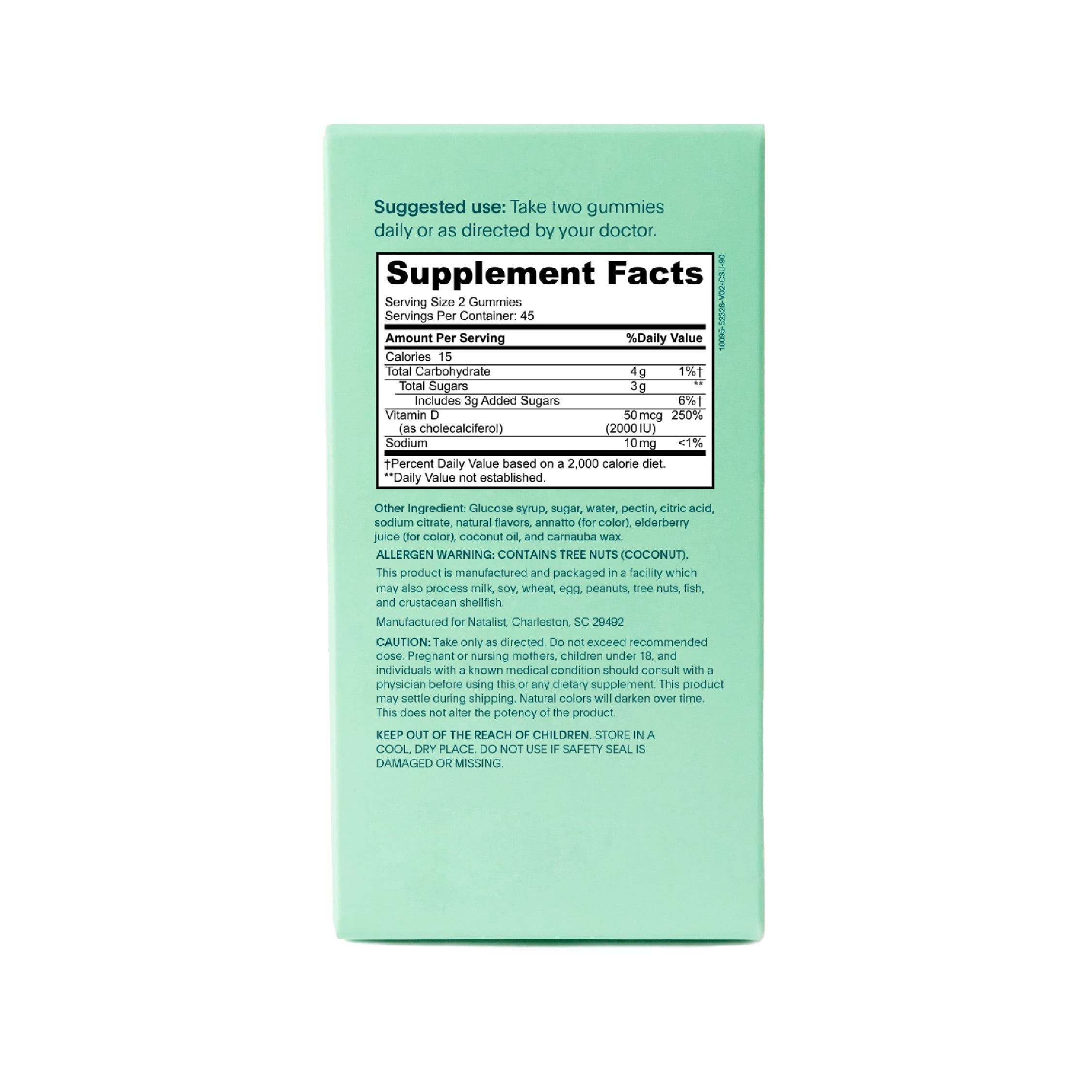 NATALIST Daily Immune Preconception & Pregnancy Gummy Bundle Prenatal Gummies 90 Count NATALIST