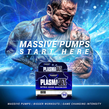 Gaspari Nutrition PlasmaJet, Legendary N.O. Nitric Oxide Maximizer, Increased Lean Mass