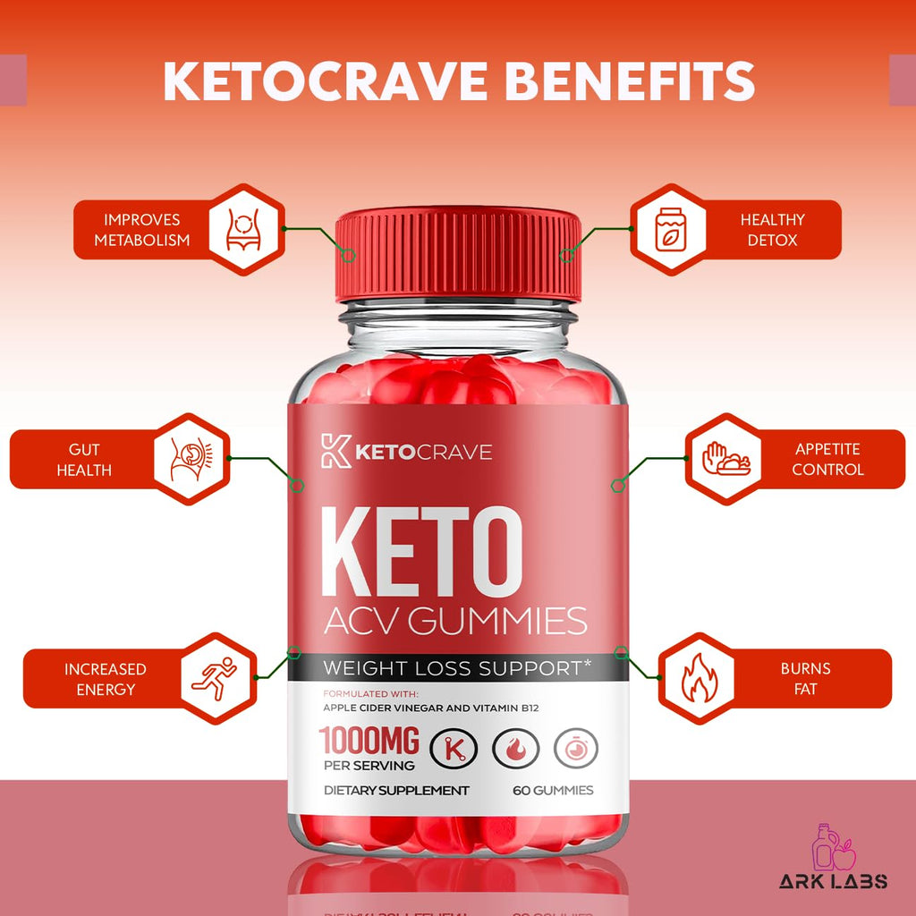 Keto Crave ACV Gummies, KetoCrave Keto ACV Gummies Advanced Weight Loss 1000MG