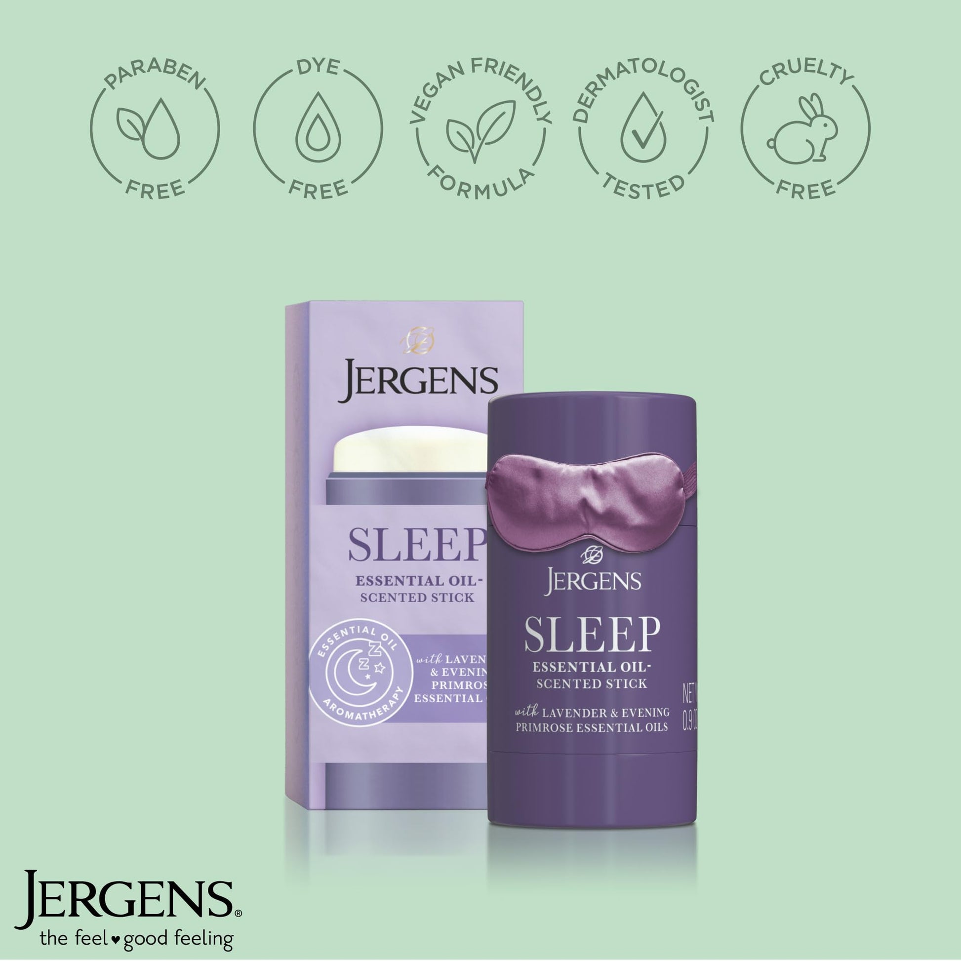 Jergens Sleep Stick Restful Blend Essential Oil Balm, Aromatherapy Jergens