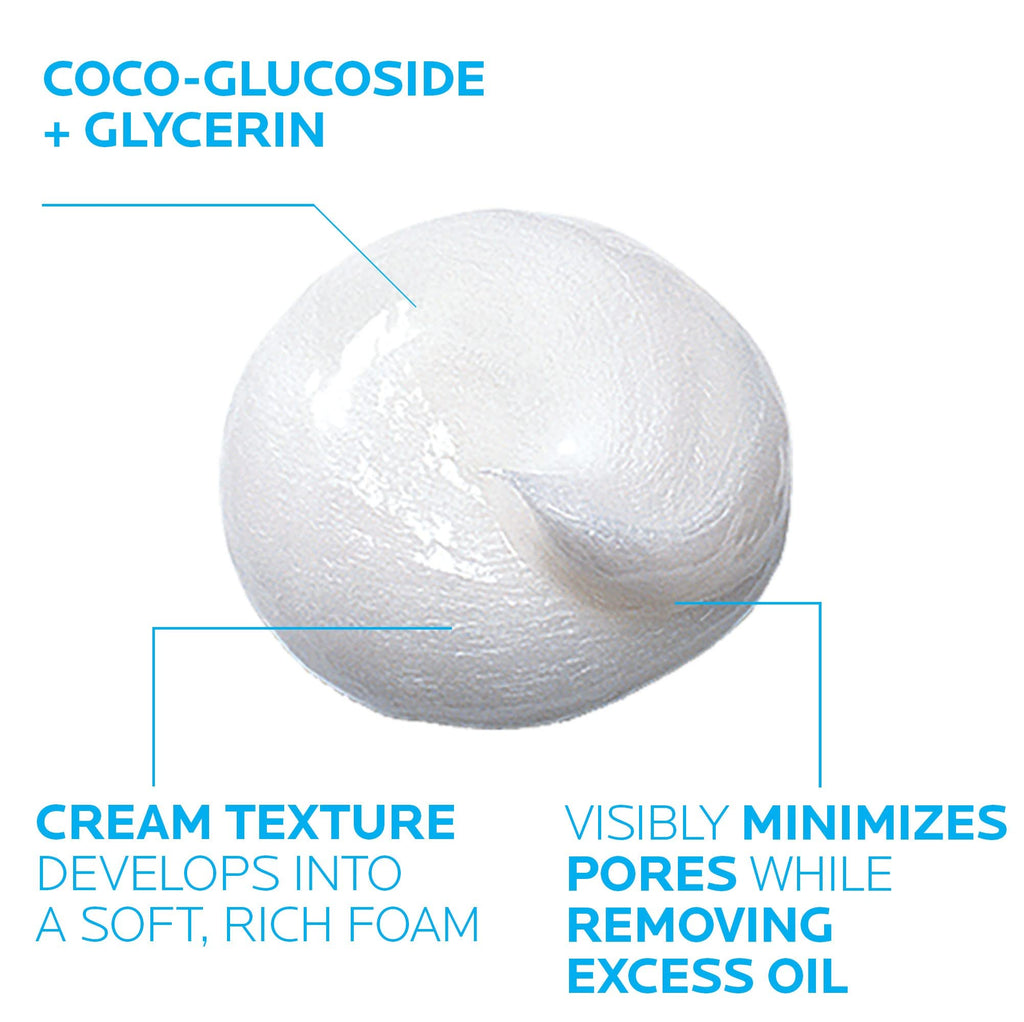 La Roche-Posay Effaclar Deep Cleansing Foaming Facial Cleanser, Cream