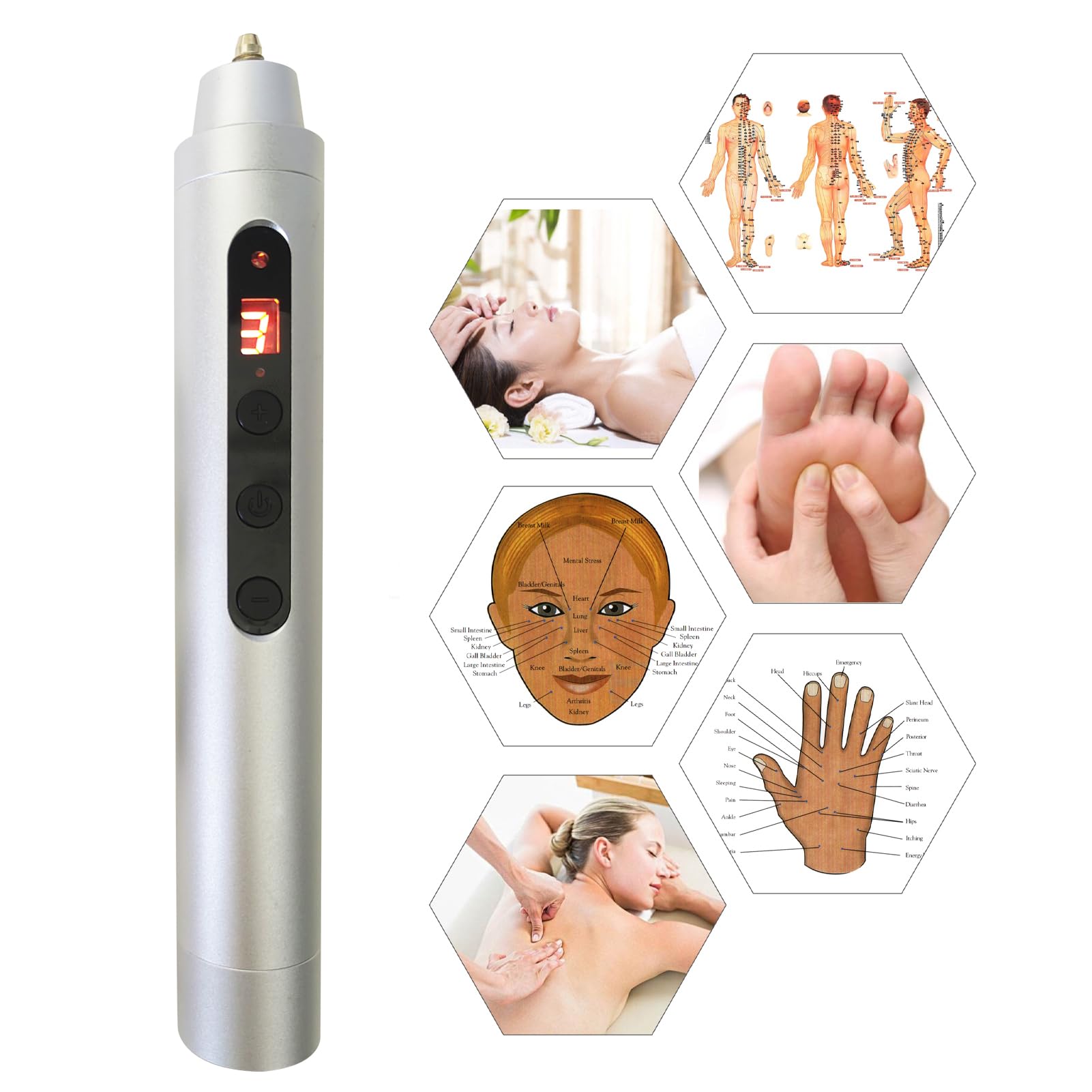 Global Care Market Meridians Energy Pen - Electronic Meridian Acupuncture Massage Pen Global Care Market