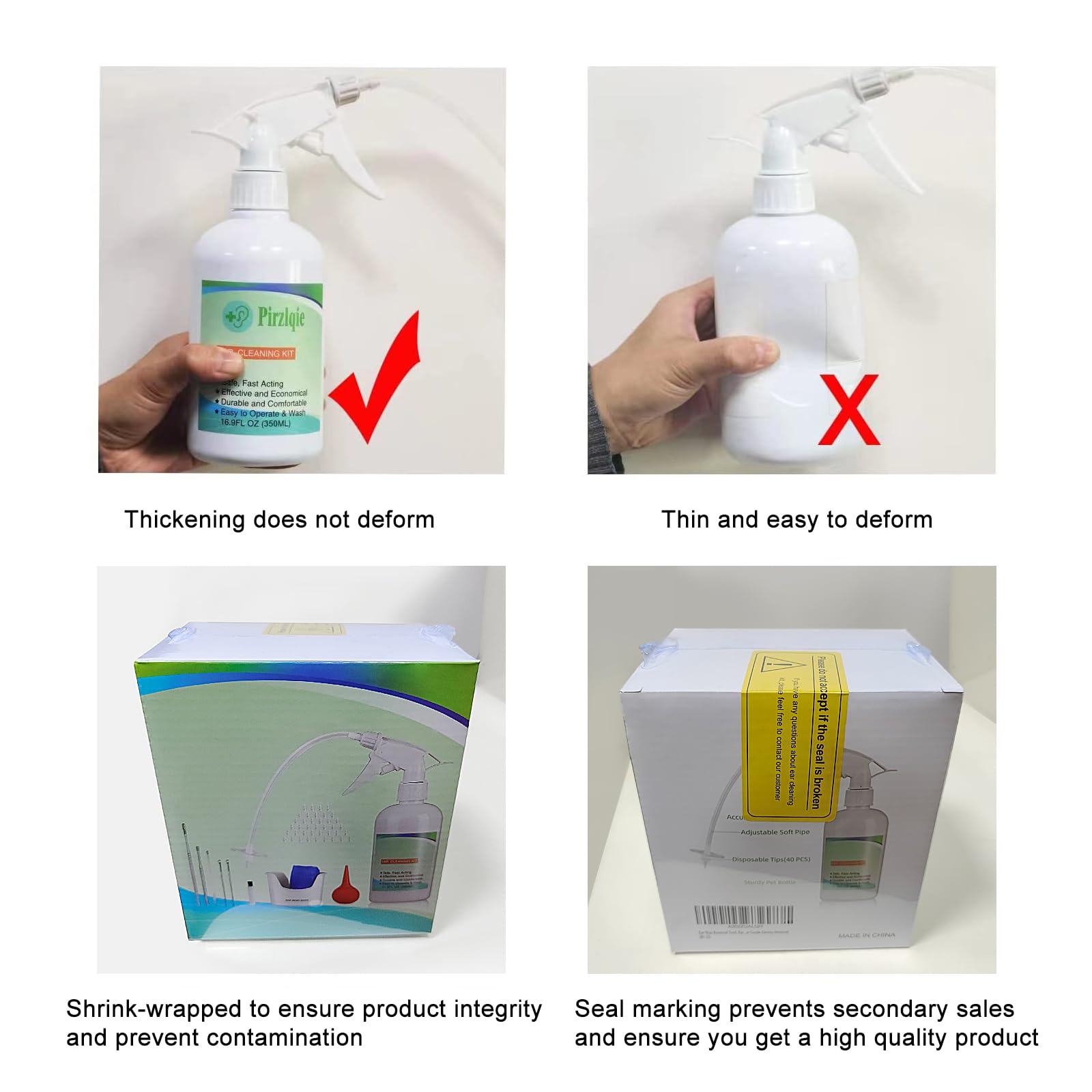 Ear Wax Removal Tool, Ear Cleaning Kits Safe Ear Irrigation Kit Ear Flush QISXROVY