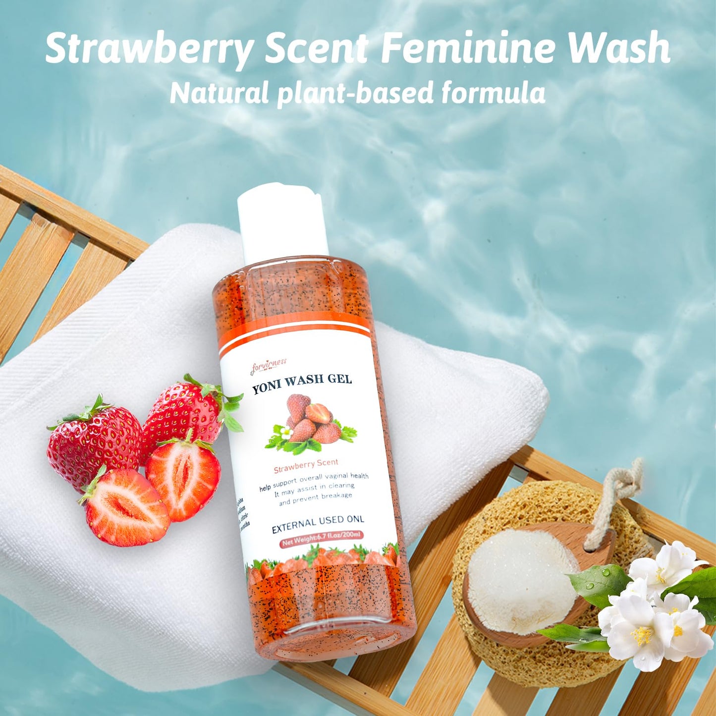 Yoni Wash Yoni Oil Yoni Bar Soap for Women PH Balance, Strawberry Body Oil, Feminine Wash