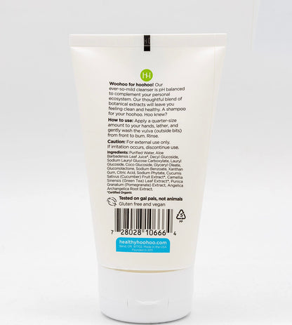 healthy hoohoo Gentle Feminine Wash - Organic Ingredients, pH Balanced, Fragrance Free
