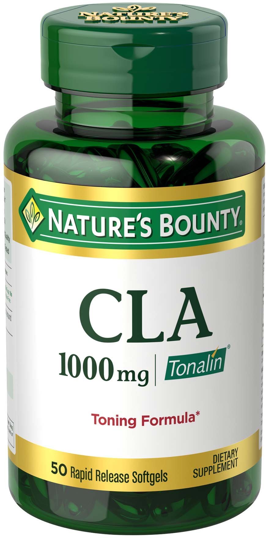 Nature's Bounty Tonalin Pills and Dietary Supplement, Diet and Body Support, 1000 mg