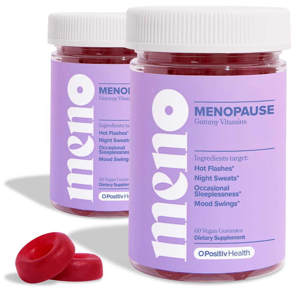 MENO Gummies for Menopause, 30 Servings (Pack of 2) - Hormone-Free Menopause 