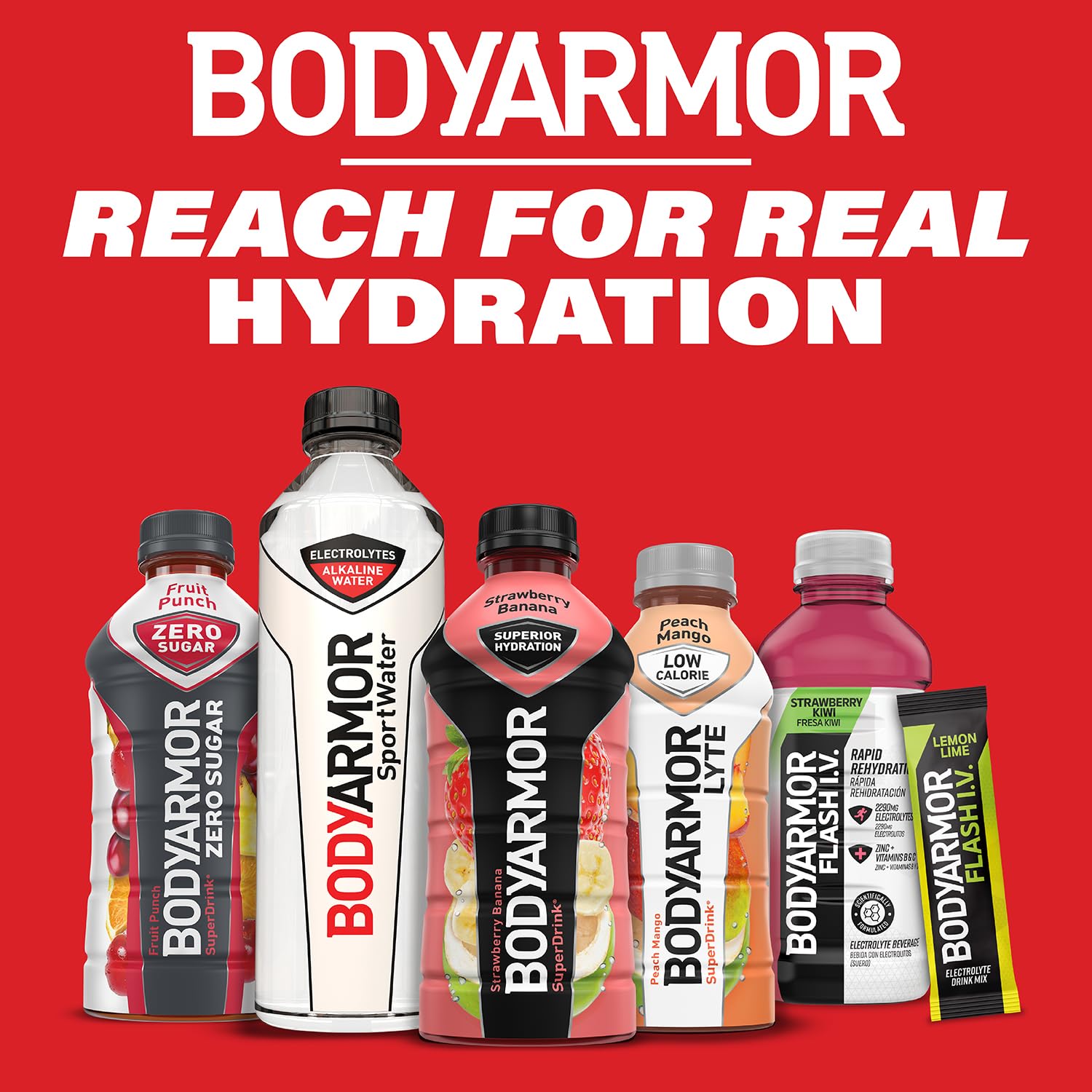 BODYARMOR LYTE Sports Drink Low-Calorie Sports Beverage, Kiwi Strawberry BODYARMOR
