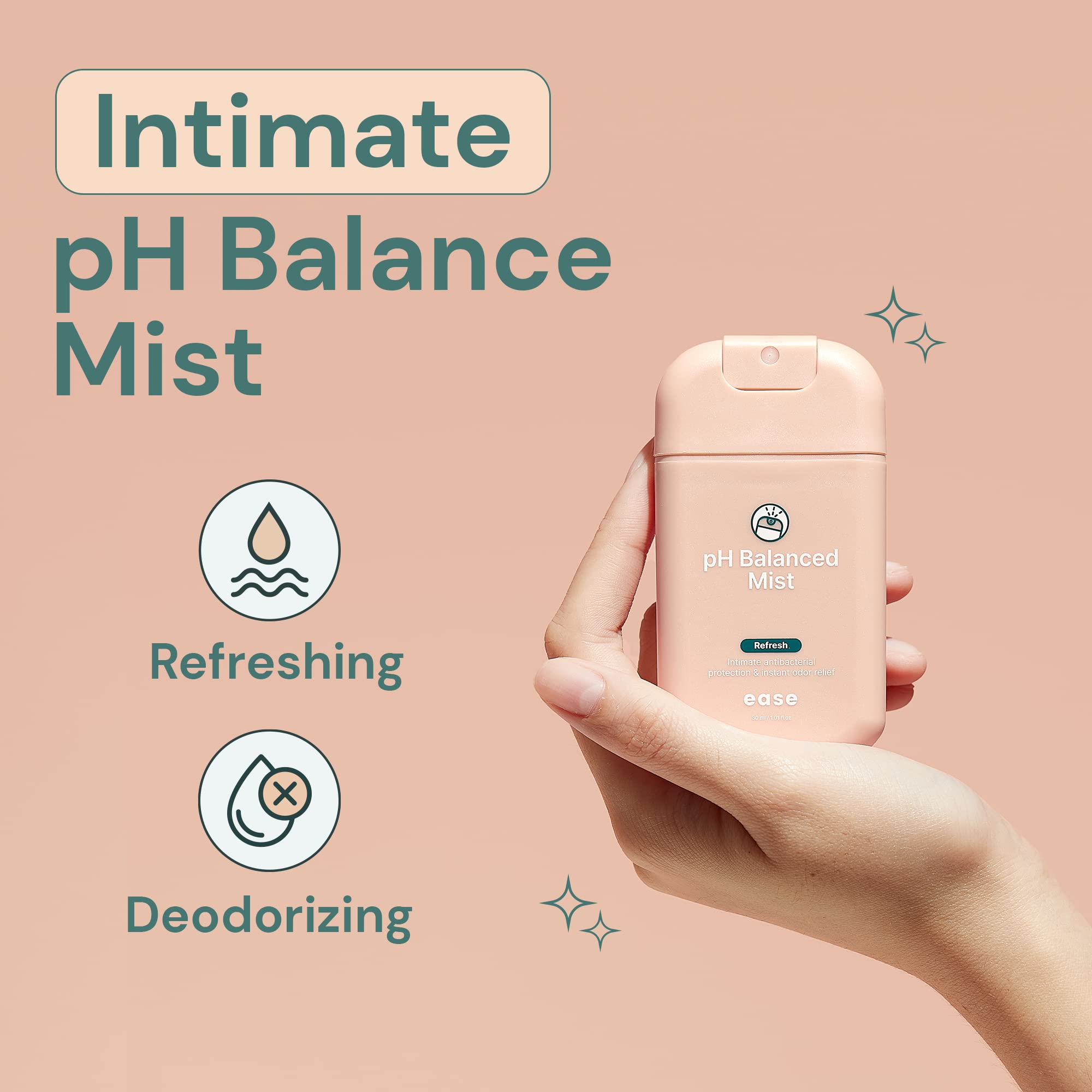 Ease Intimate Soothing pH-Balanced Mist for Feminine Itching and Discomfort Relief Ease