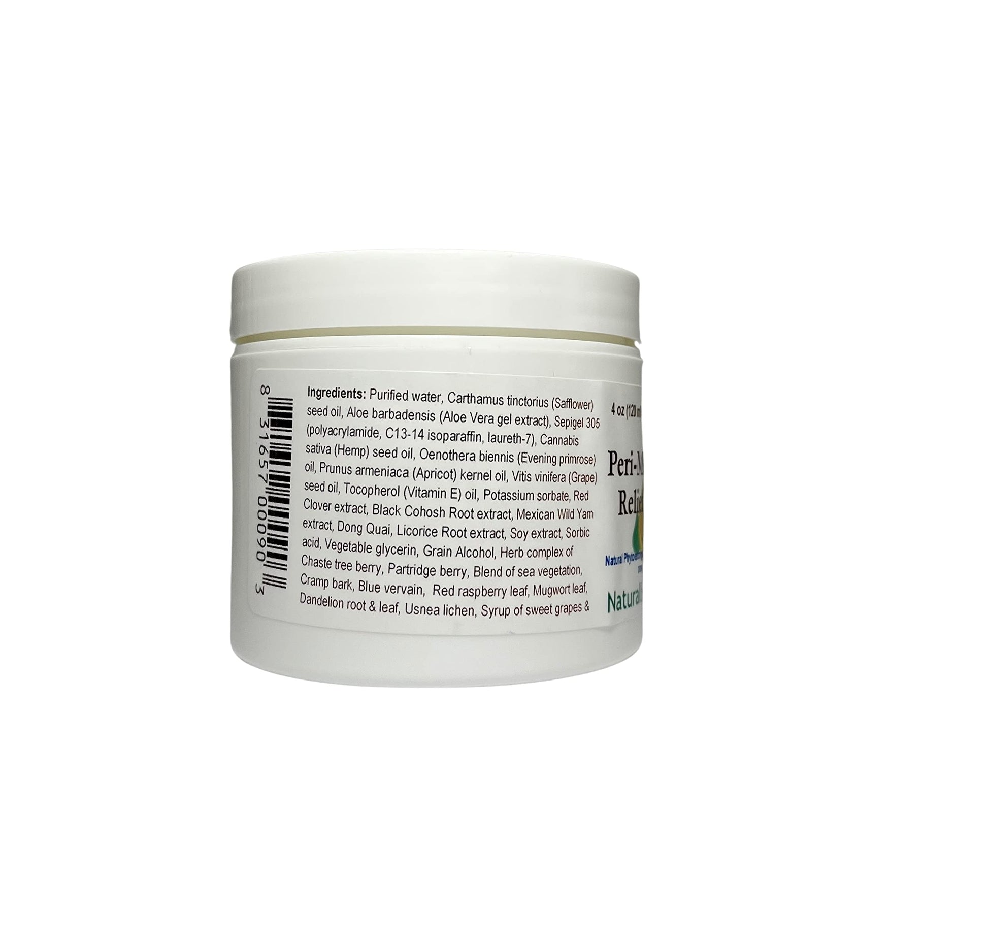 Peri-Menopause Cream 4 oz. Jar Naturally Complete
