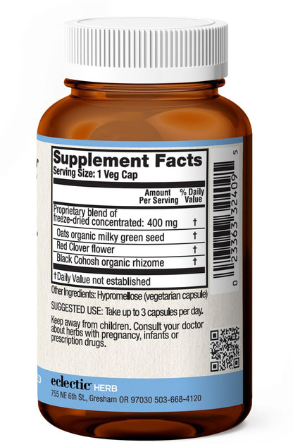 Eclectic Institute Raw Fresh Freeze-Dried Menopause Support | 45 CT (400 mg)