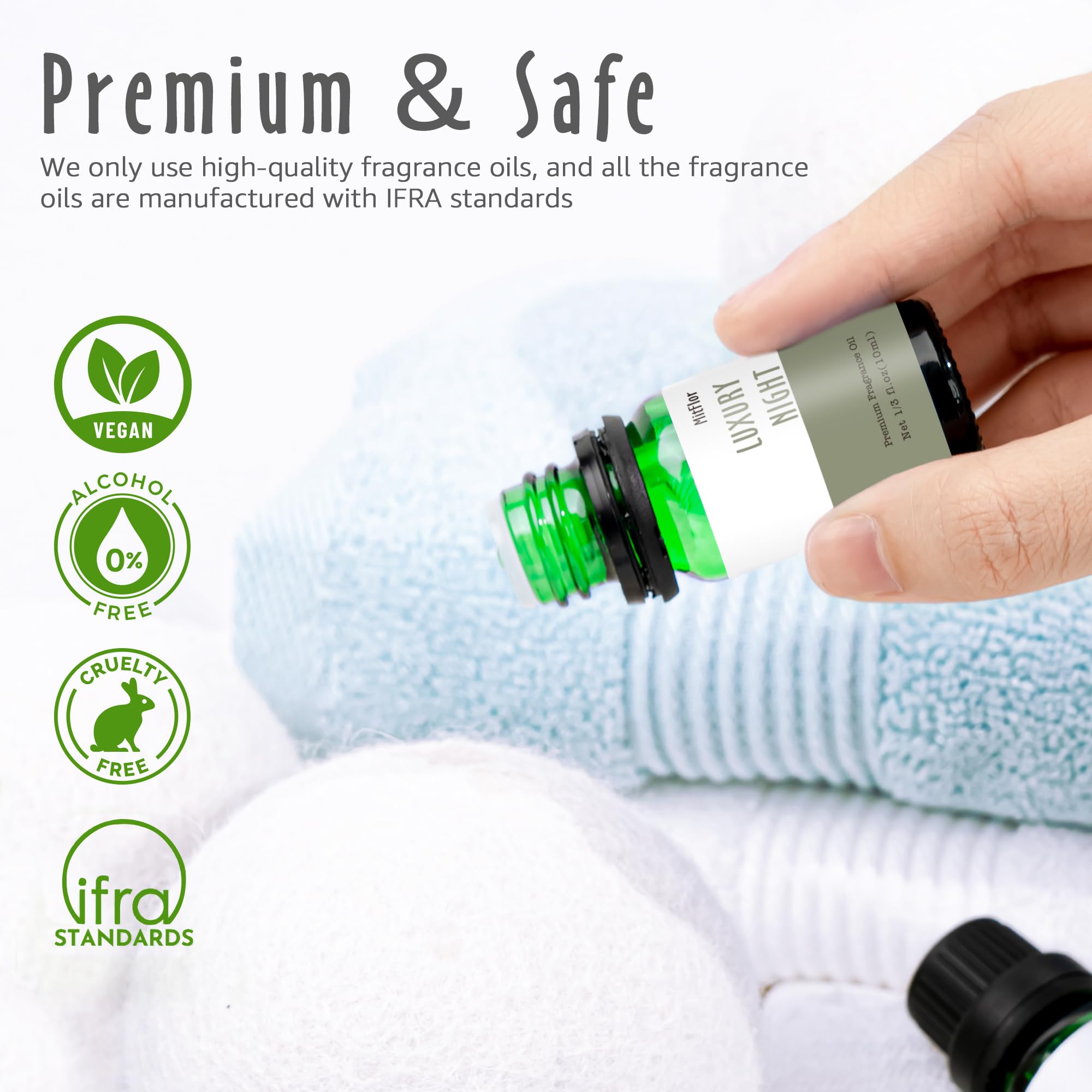 Fragrance Oils, MitFlor Hotel Collection Diffuser Oil for Home, Soap & Candle Making Scents MitFlor