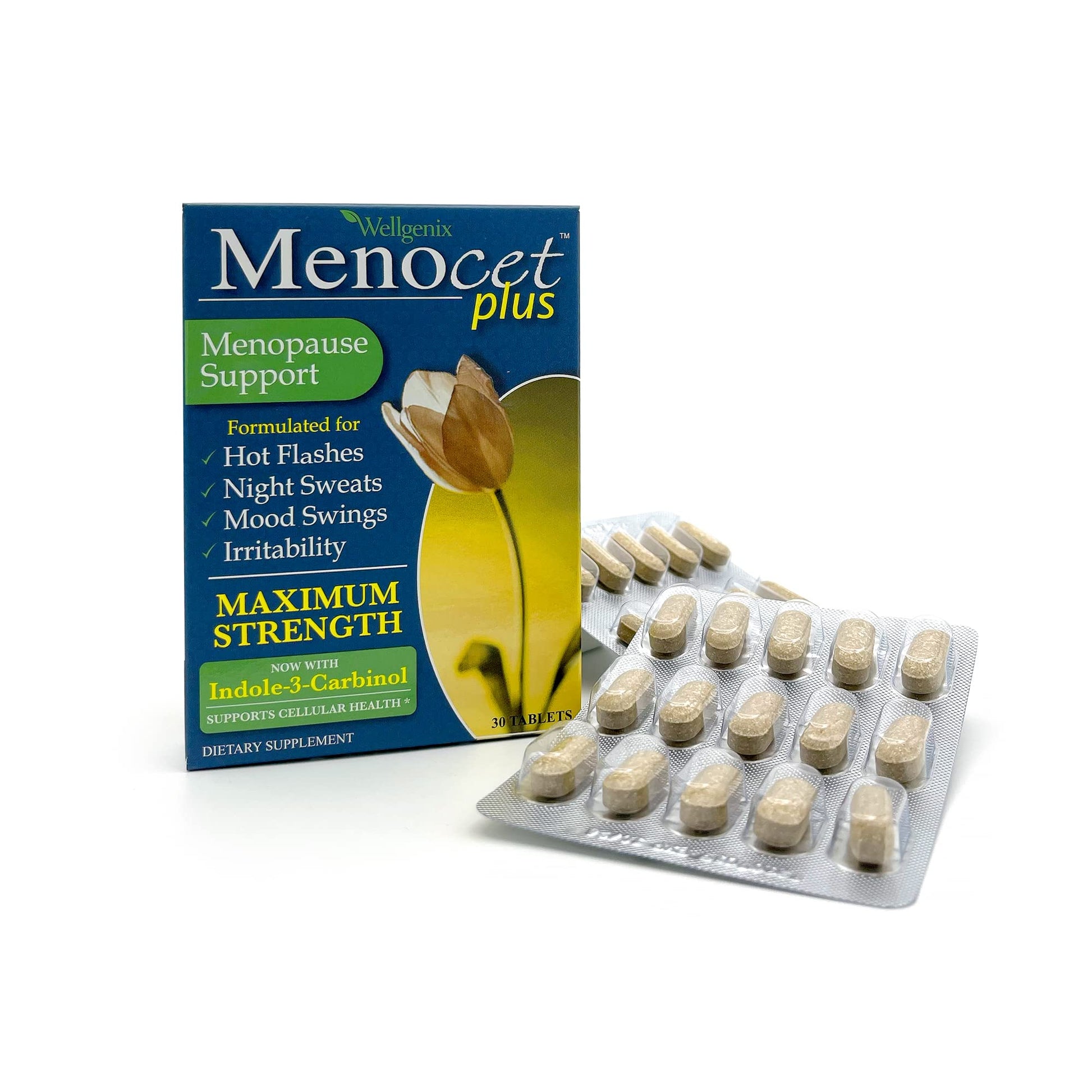 Wellgenix Menocet Plus Menopause Support - All-in-One Menopause Supplement - Daily Relief Feminine Wellgenix