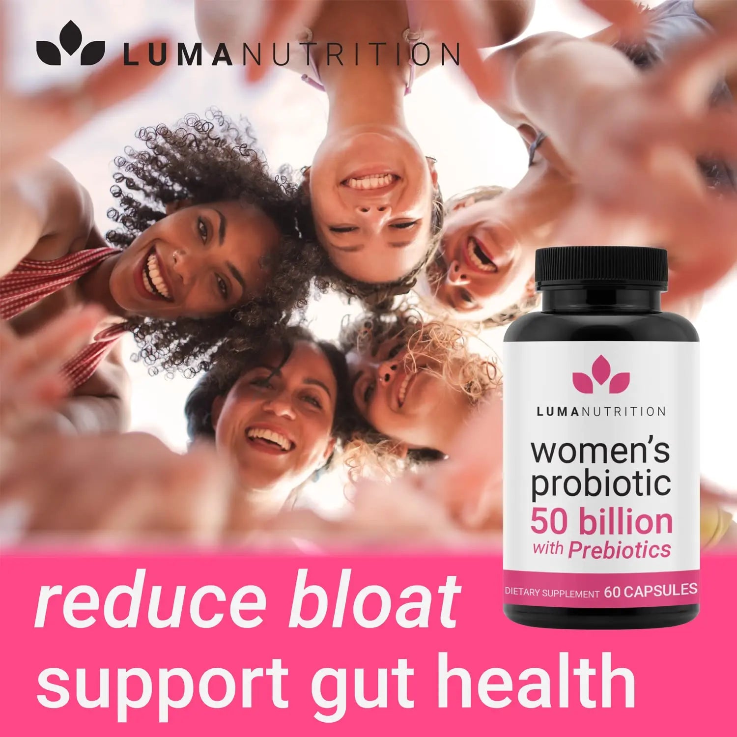 Luma Nutrition Probiotics for Women with Prebiotics - 50 Billion CFU - Formulated for Digestive Luma Nutrition