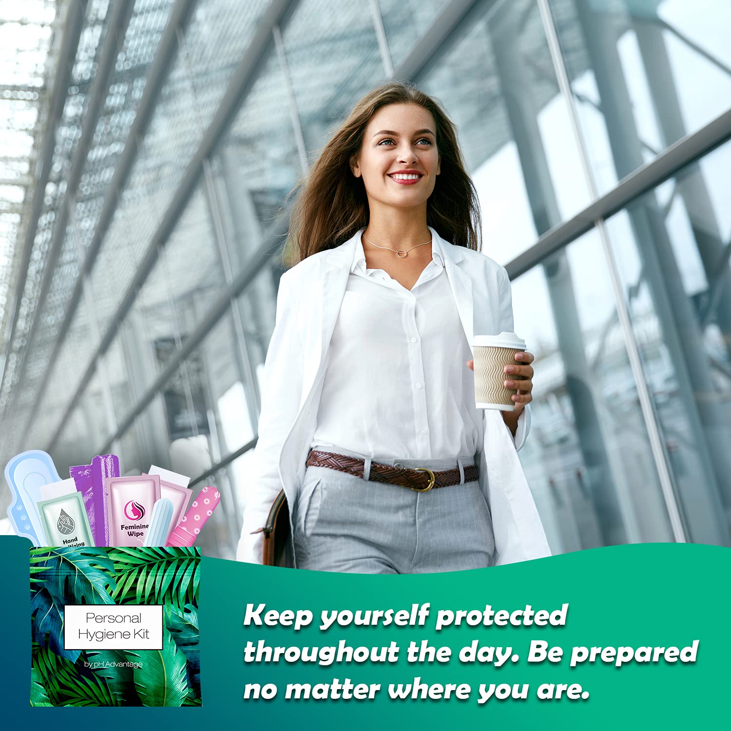 Menstrual Kit All-in-One | Convenience on The Go | Single Period Kit Pack for Travelling, Tweens pH Advantage