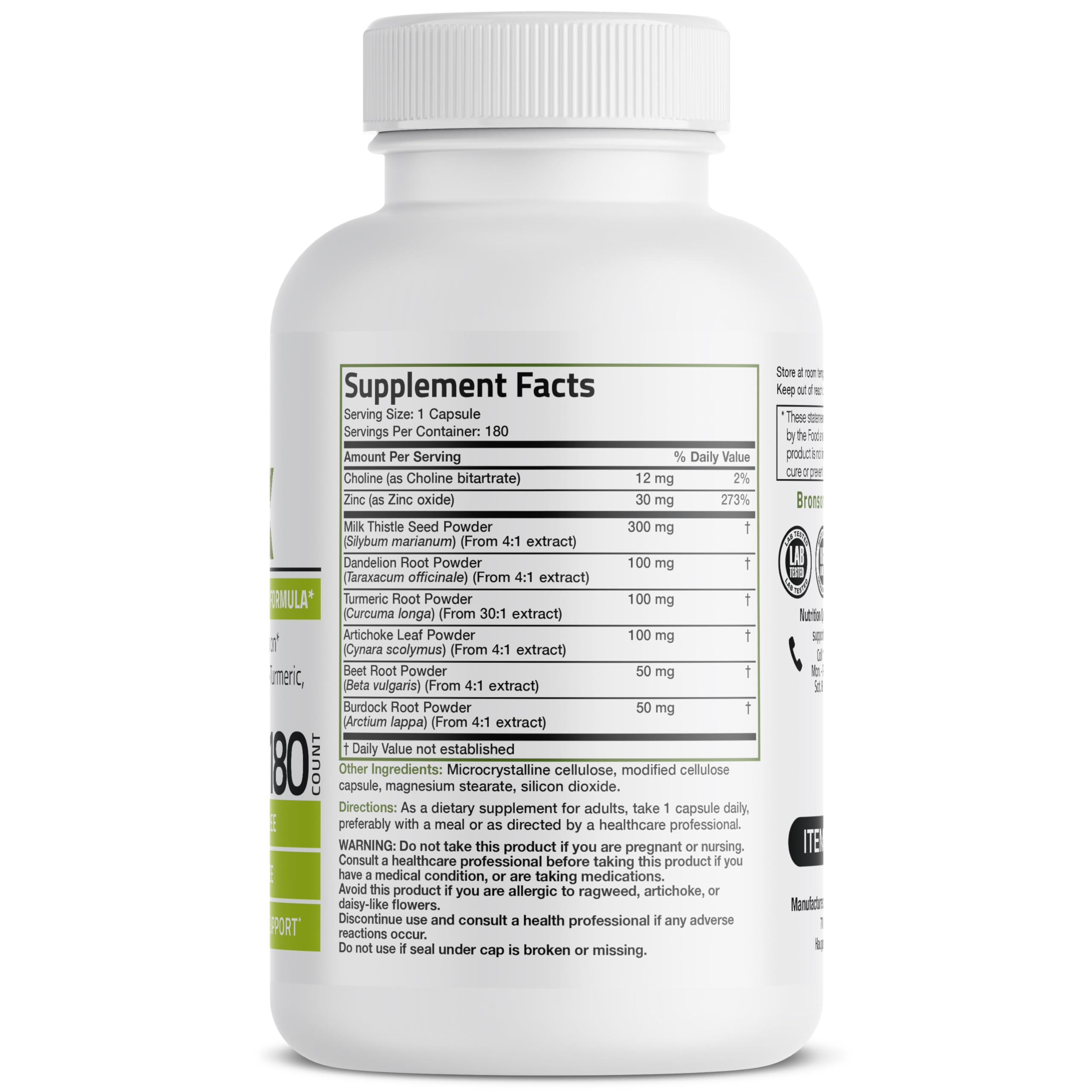 Bronson Liver Detox Advanced Detox & Cleansing Formula Supports Health Liver Function Bronson