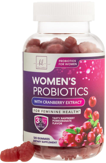 Probiotics for Women + Cranberry - 3 Billion CFU Guaranteed & 6 Vegan Strains for Women's