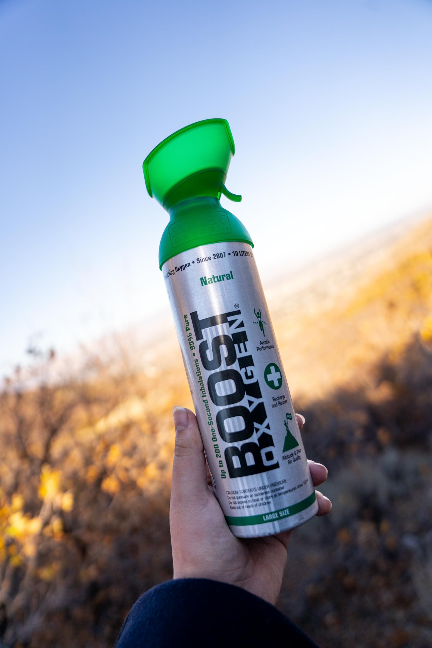 Boost Oxygen Supplemental Oxygen to Go | All-Natural Respiratory Support for Health, Wellness Boost Oxygen