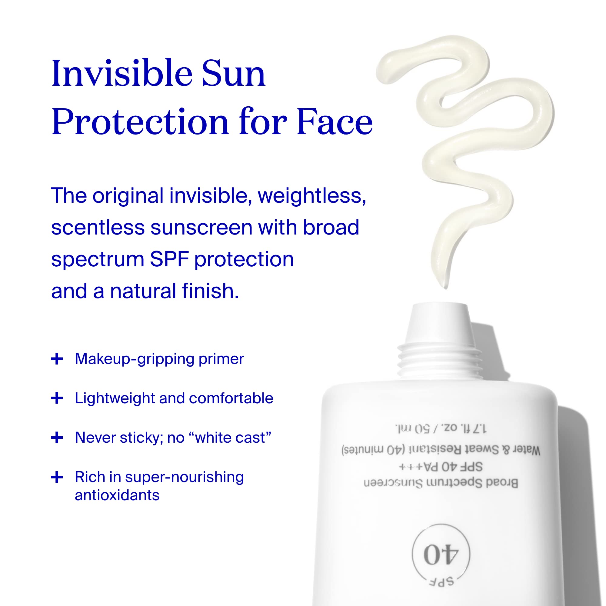 Supergoop! Unseen Sunscreen - SPF 40-0.5 fl oz - Invisible, Broad Spectrum Supergoop!