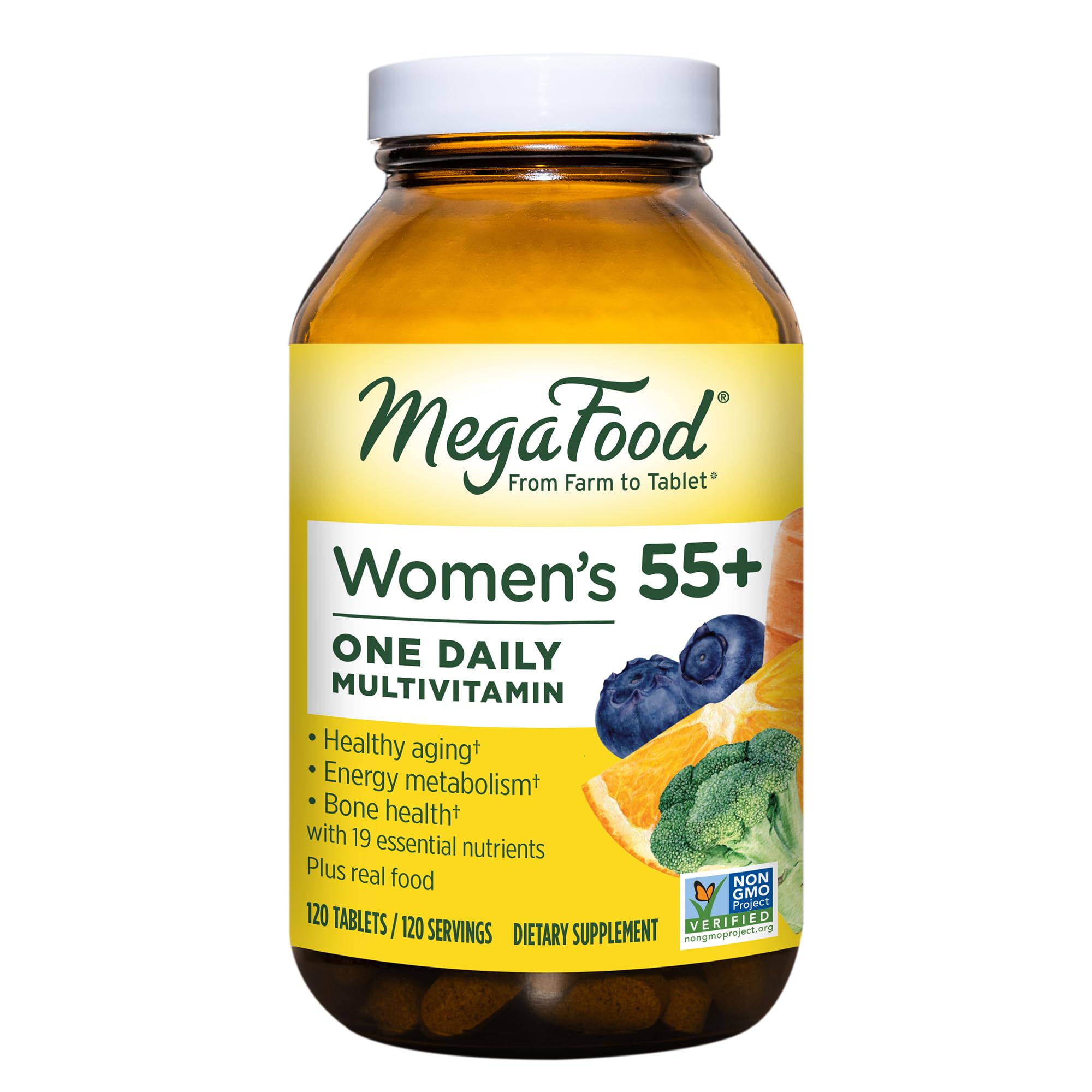 MegaFood Women's 55+ One Daily Multivitamin for Women with Vitamin A, Vitamin C 