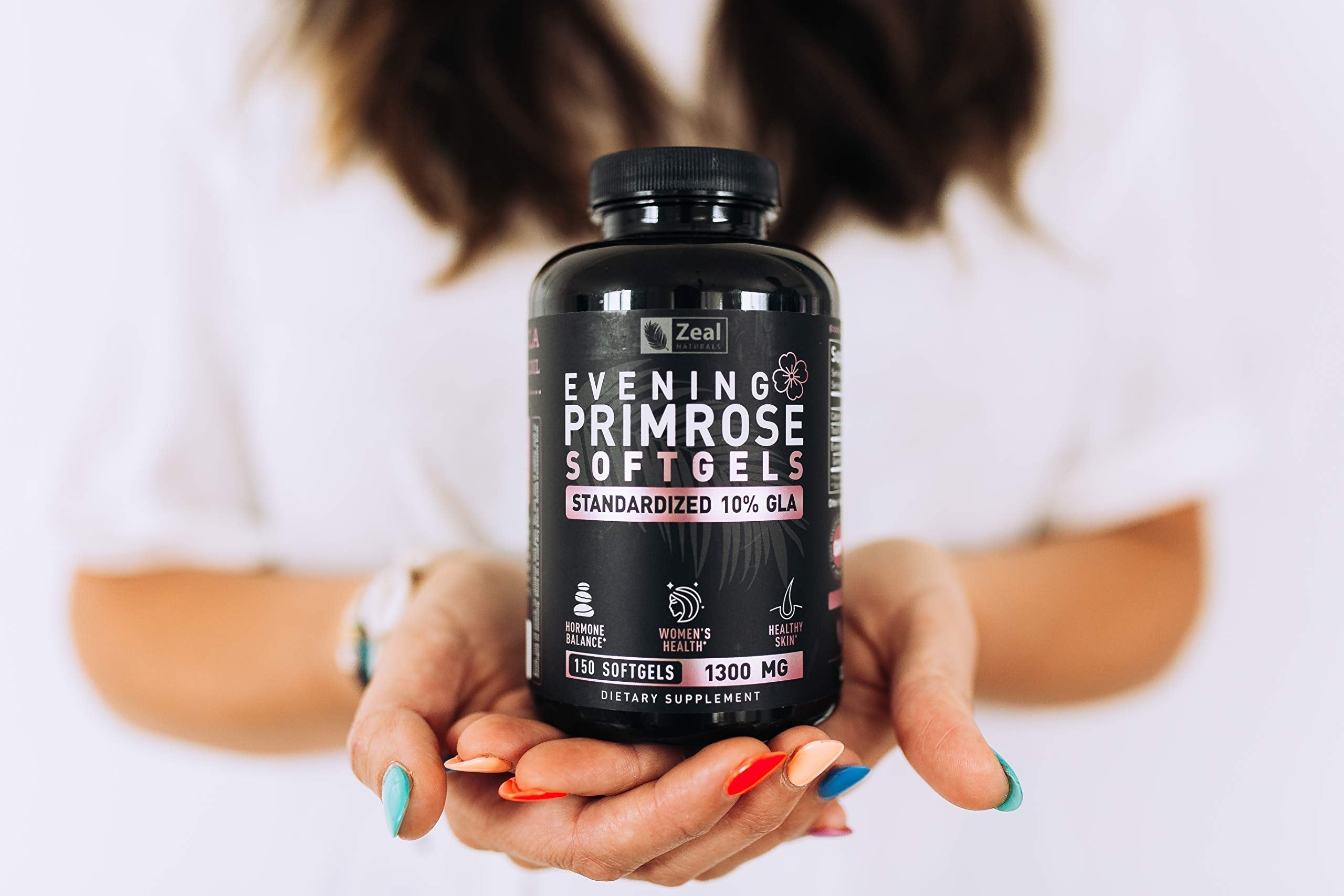 Evening Primrose Oil Capsules (150 Liquid Softgels | 1300mg) Premium Evening Primrose Oil – Natural Zeal Naturals