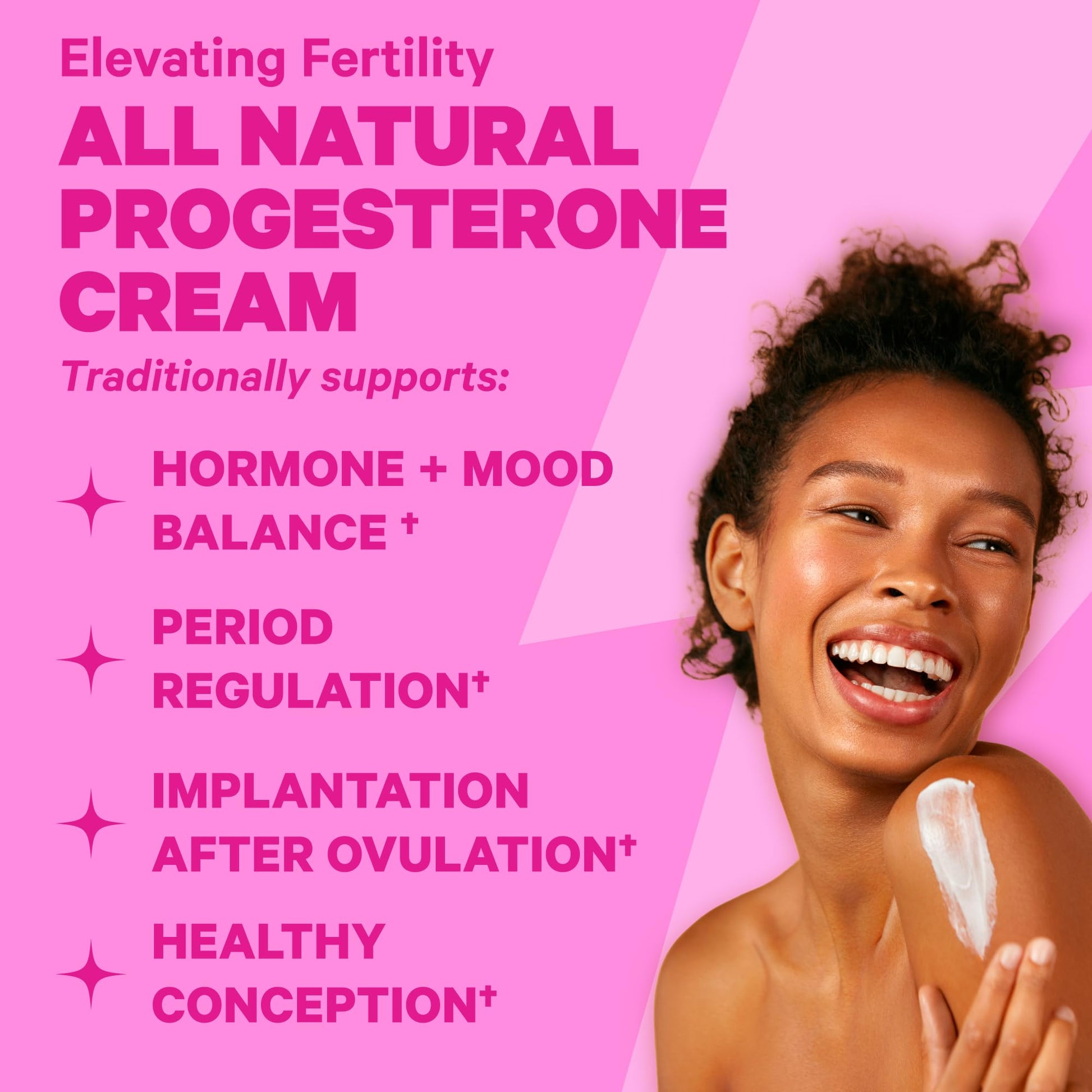 Pink Stork Fertility Supplements for Women and Progesterone Cream Pink Stork