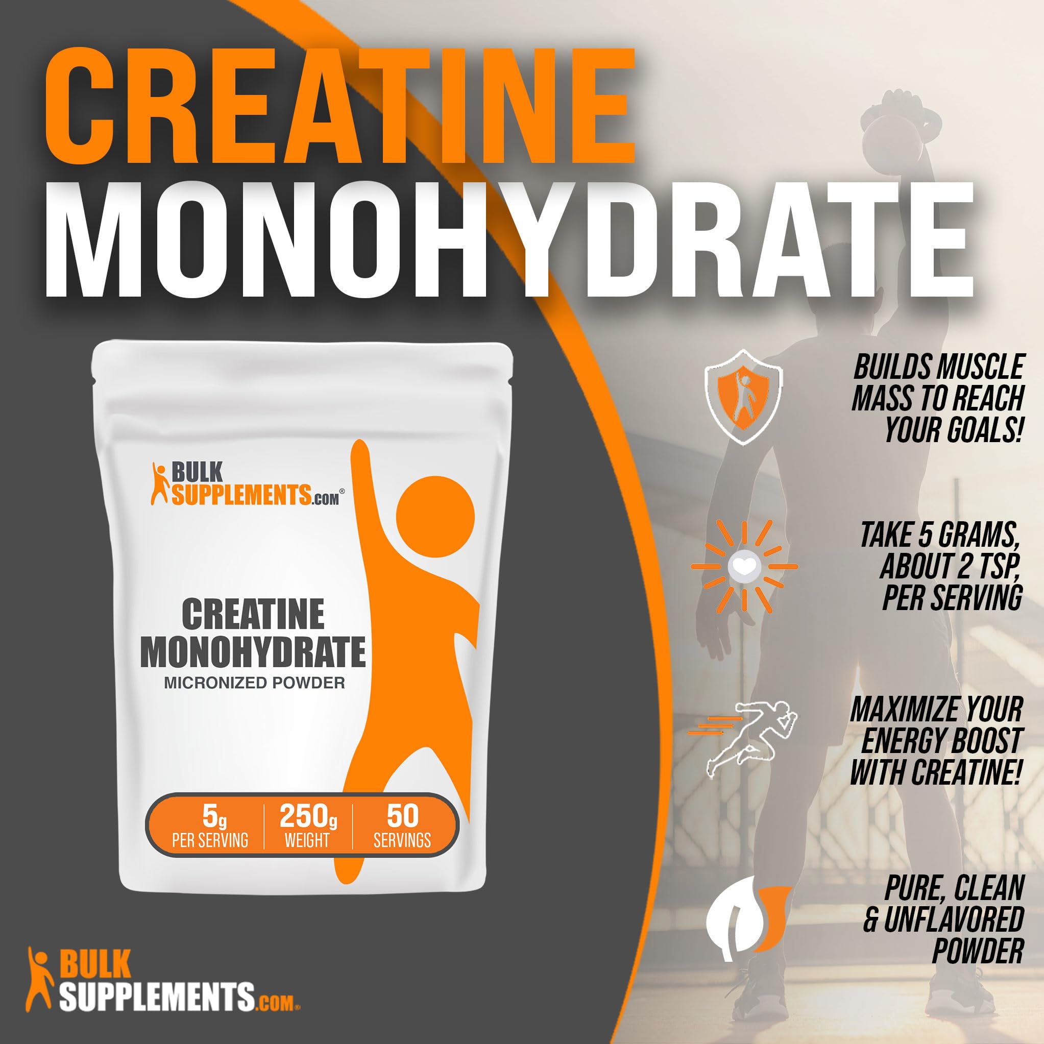 BULKSUPPLEMENTS.COM Creatine Monohydrate Powder - Micronized Creatine BULKSUPPLEMENTS.COM