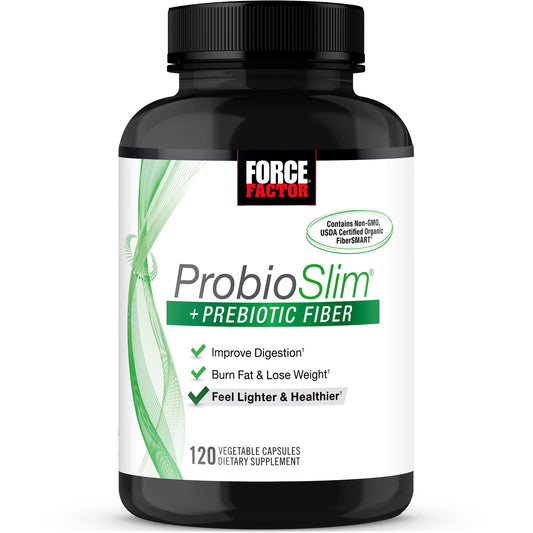 Force Factor ProbioSlim + Prebiotic Fiber Weight Loss Supplement for Women and Men