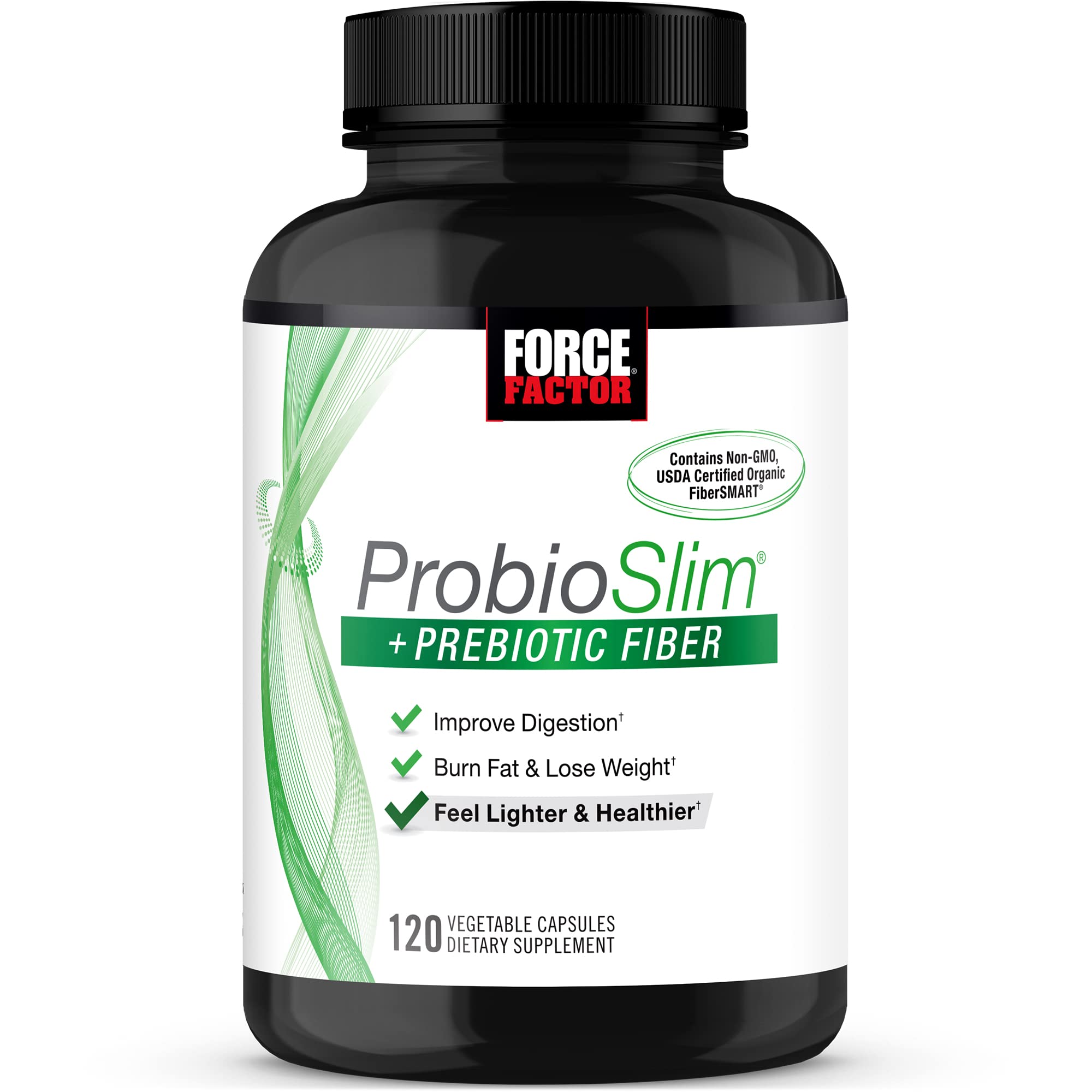 Force Factor ProbioSlim + Prebiotic Fiber Weight Loss Supplement for Women and Men
