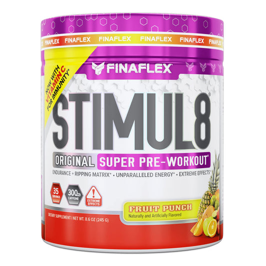 FINAFLEX STIMUL8 Original Super Pre-Workout, Fruit Punch - Energy, Strength & Enduranc