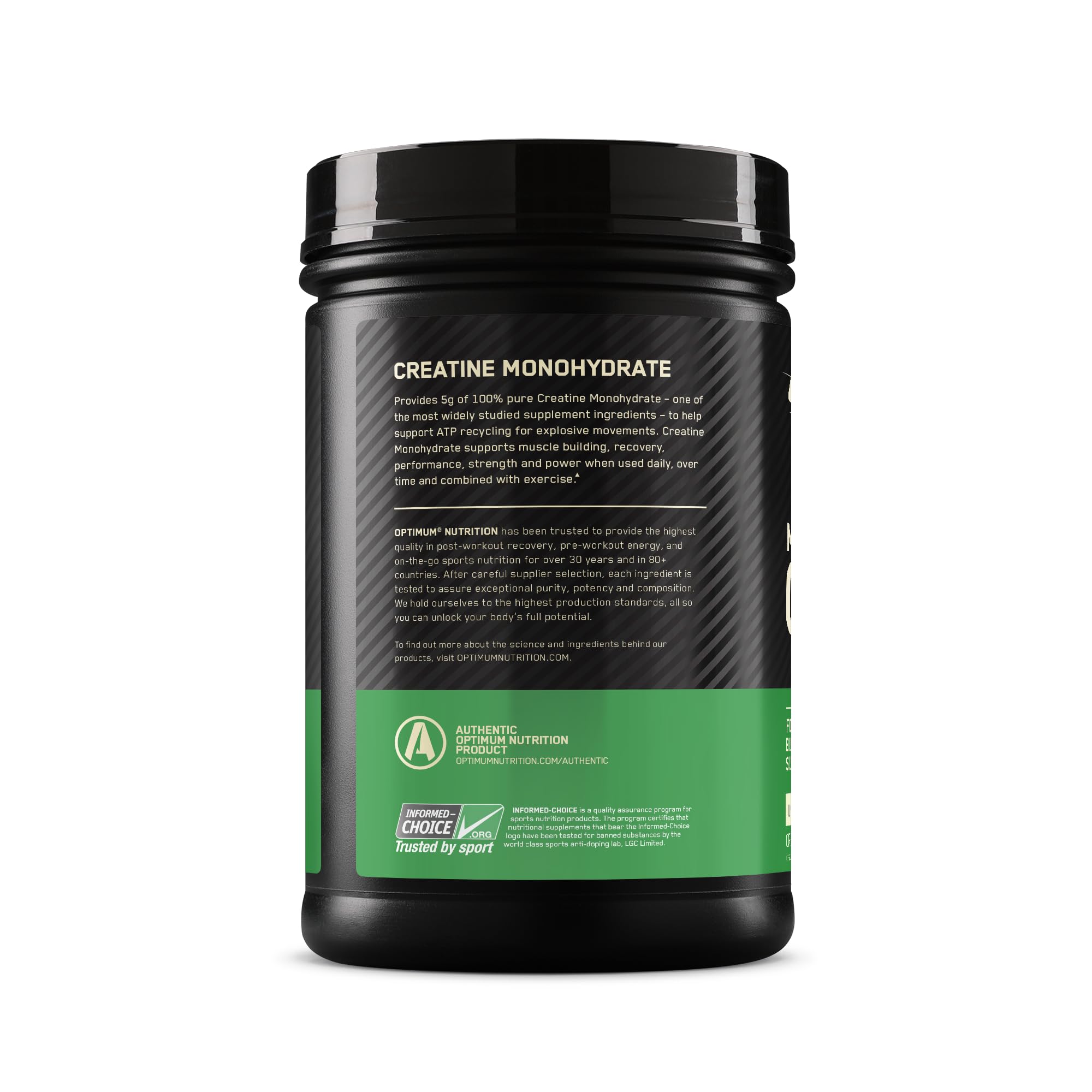 Optimum Nutrition Micronized Creatine Monohydrate Powder, Unflavored, Keto Friendly Optimum Nutrition