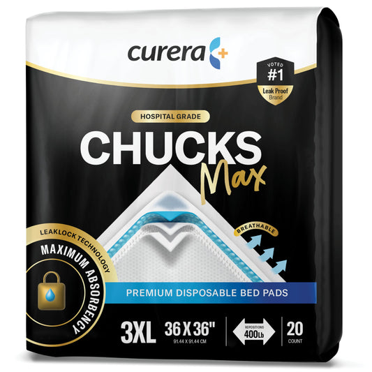 Chucks MAX Hospital Bed Pads Disposable Adult 36 x 36 Breathable