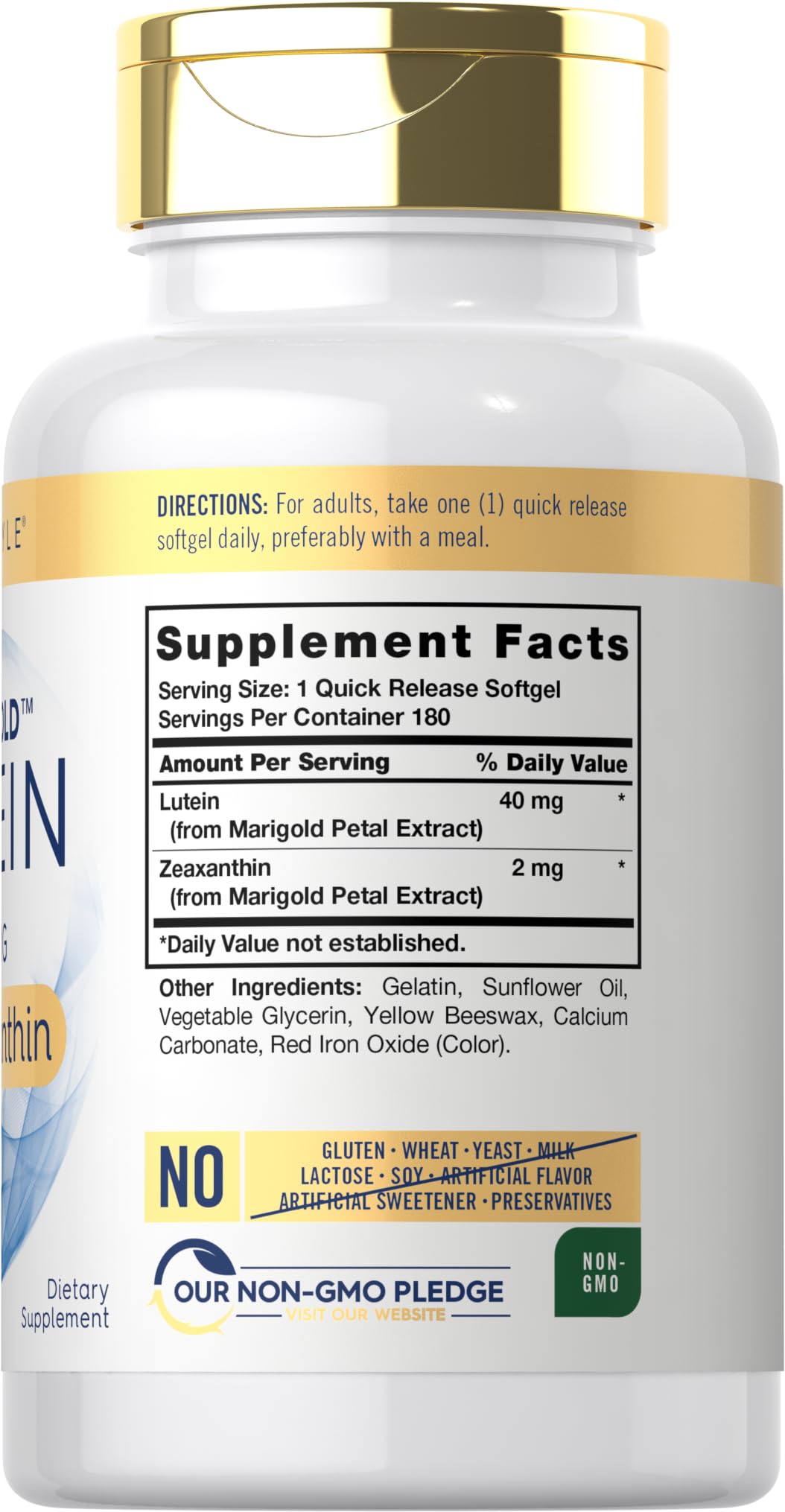 Carlyle Lutein and Zeaxanthin 40 mg | 180 Softgels | Eye Health Vitamins