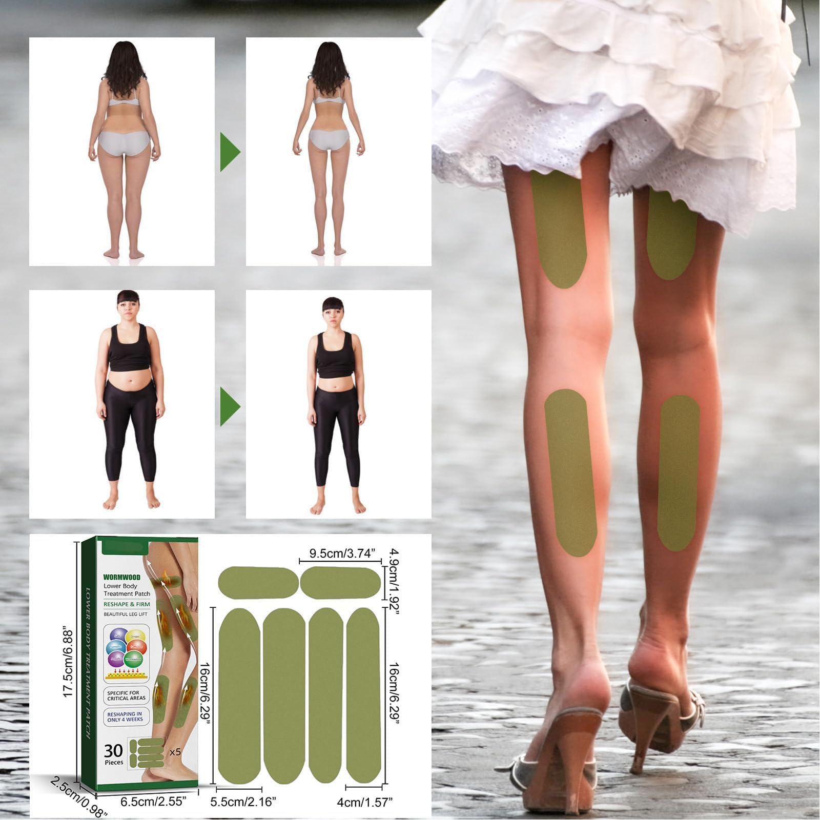 Herballegs Cellulite Reduction Patches, Herbal Legs Cellulite Reduction Patches, Herbalfusion Cellulite KTMDAK