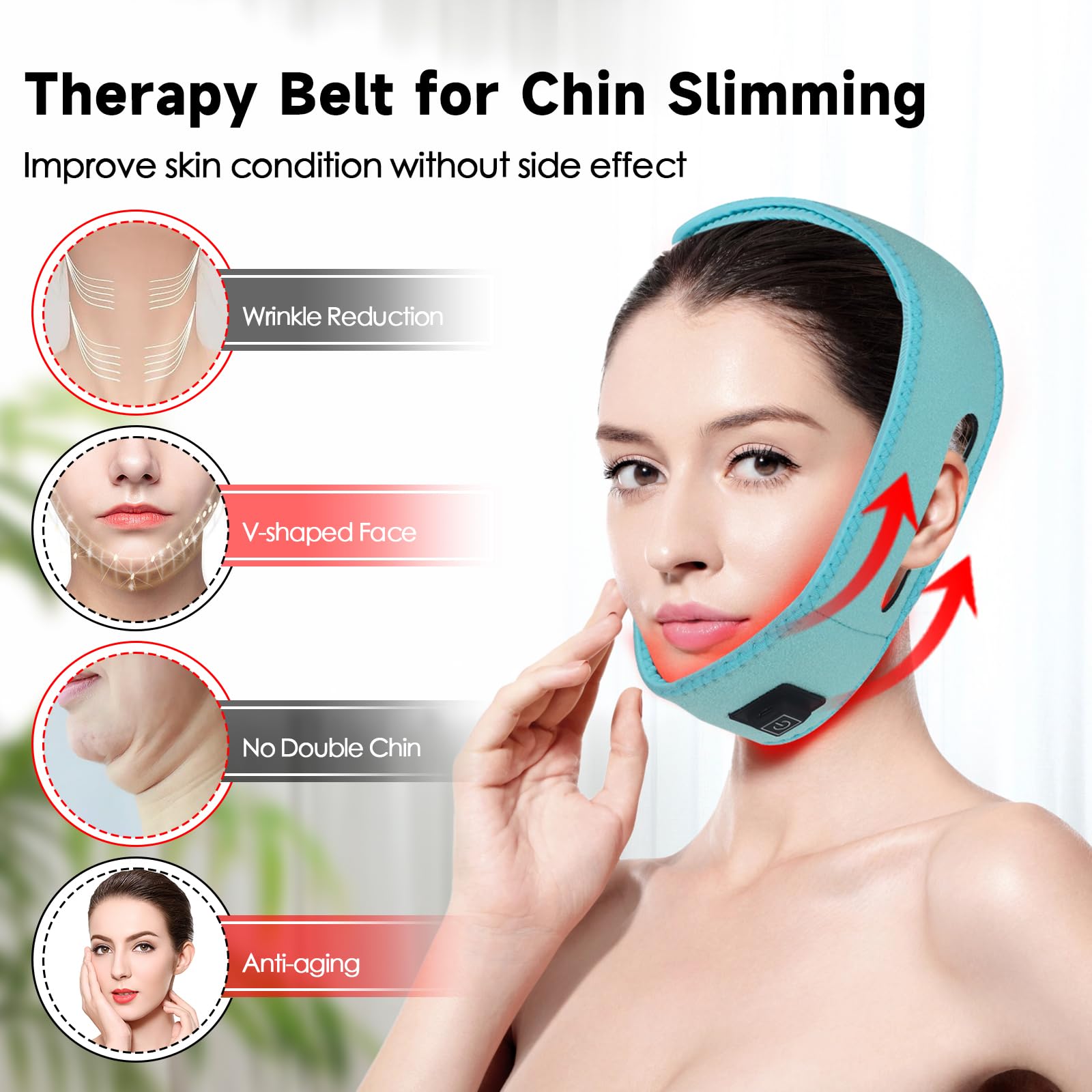 Red Light Therapy for Neck, Yasinaner Red Infrared Light Therapy Pad for Neck 660nm Red Light yasinaner