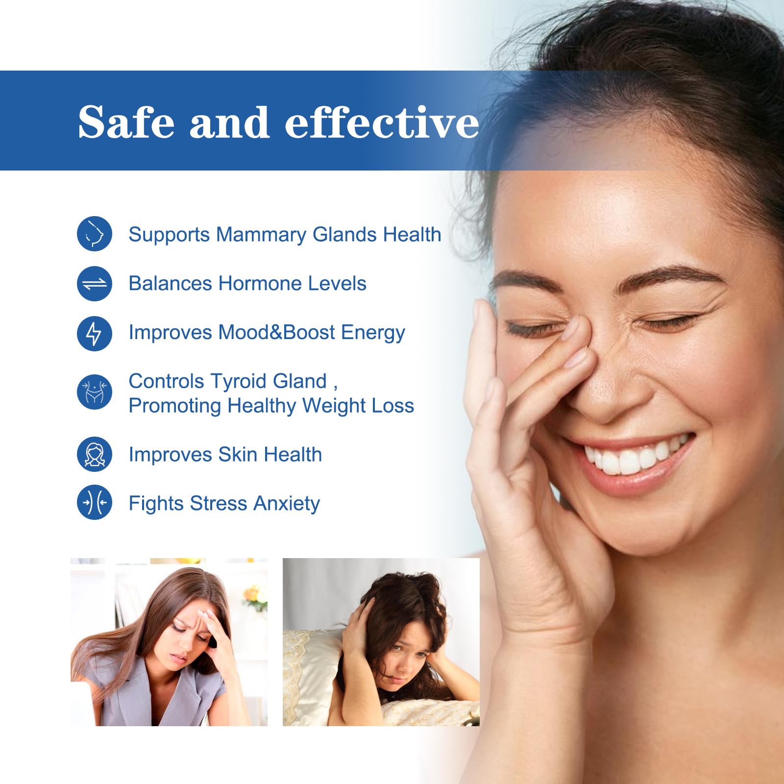 Menopause Relief Cream 2000mg Reduces Female Menopause Fatigue Night Sweats Mood Swings DRYIC