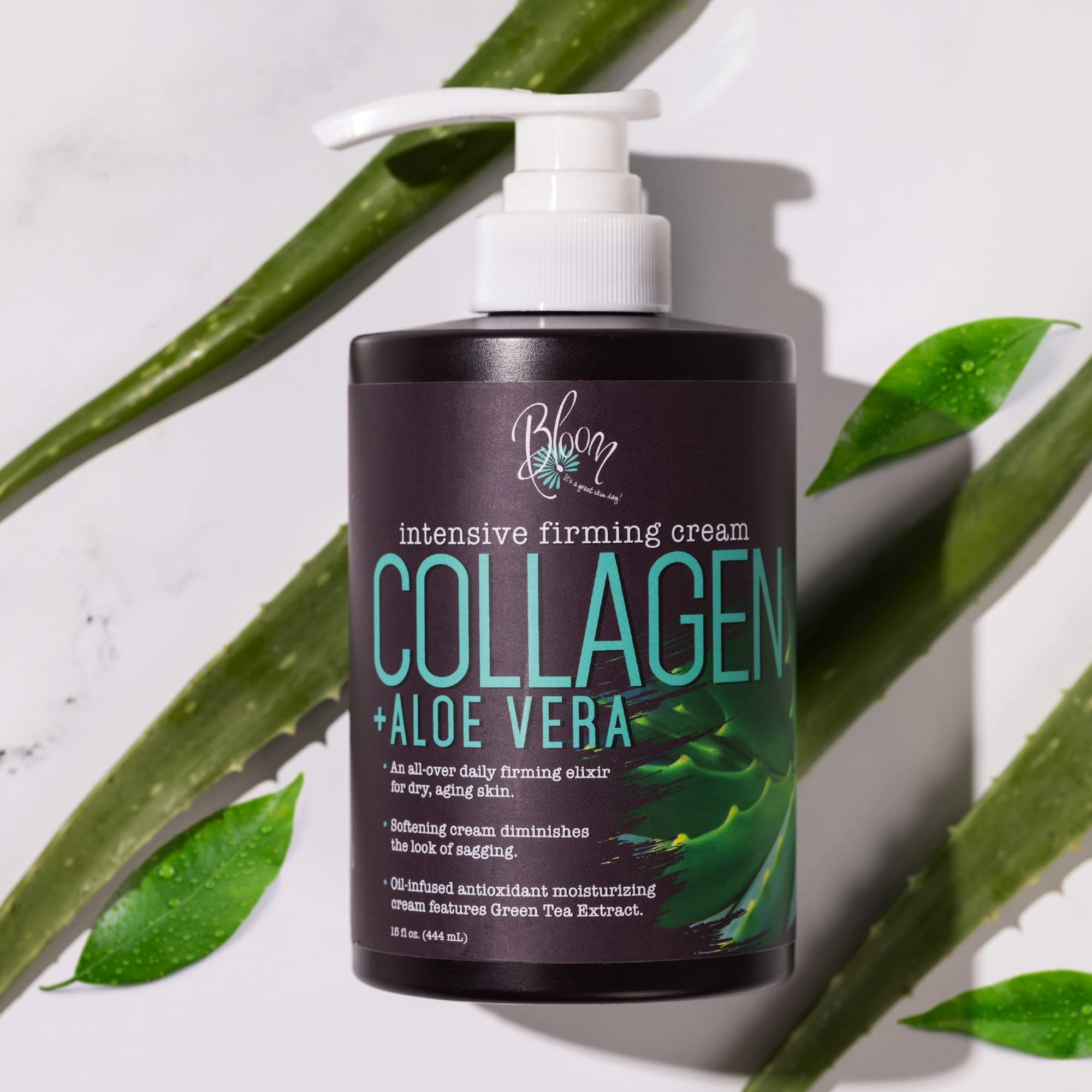 BLOOM Collagen Cream + Aloe Vera Moisturizer Body Lotion & Face Cream | Dry Skin BLOOM IT'S A GREAT SKIN DAY!