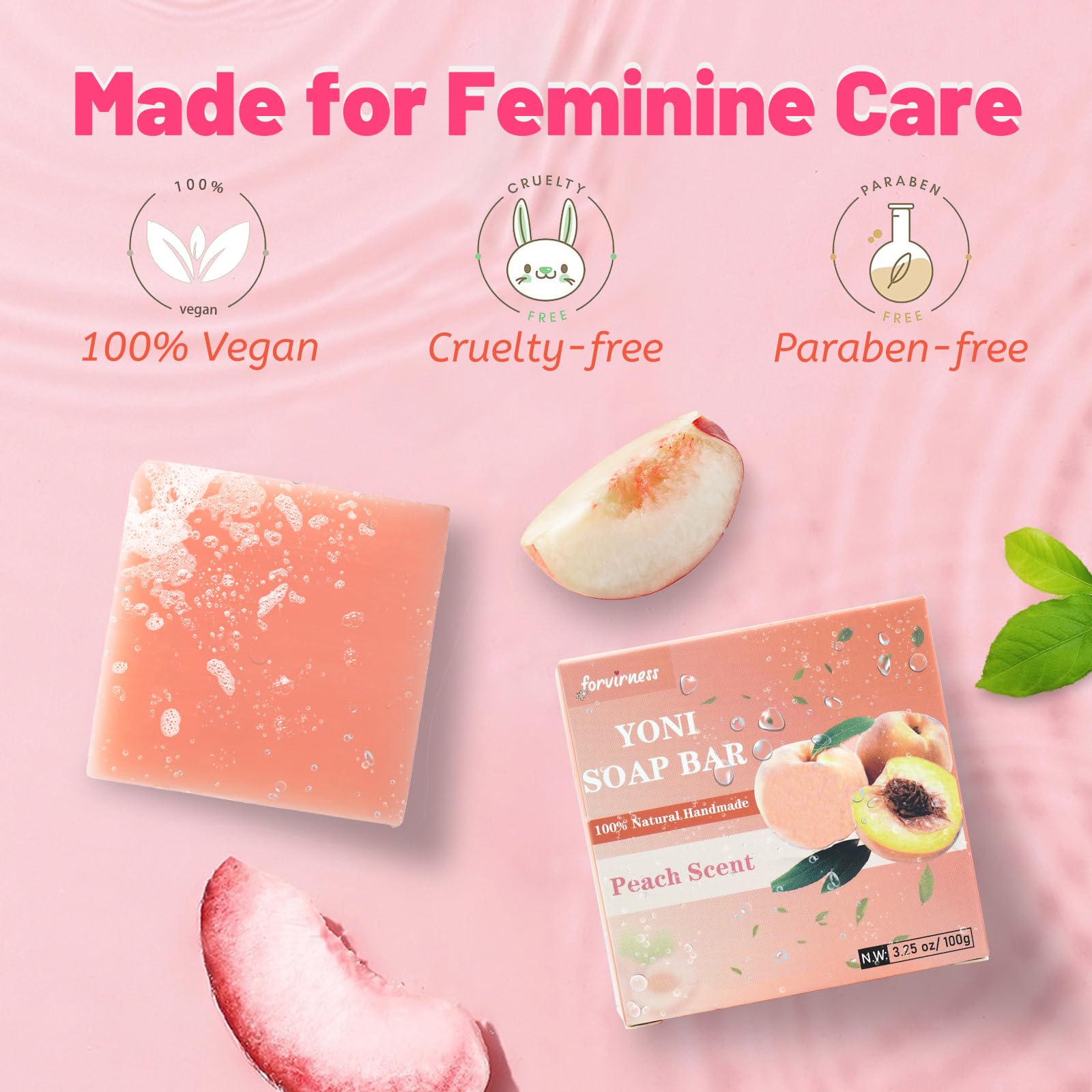 Yoni Wash Yoni Oil Yoni Bar Soap for Women ph Balance, Feminine Wash for Women Remove Odor forvirness