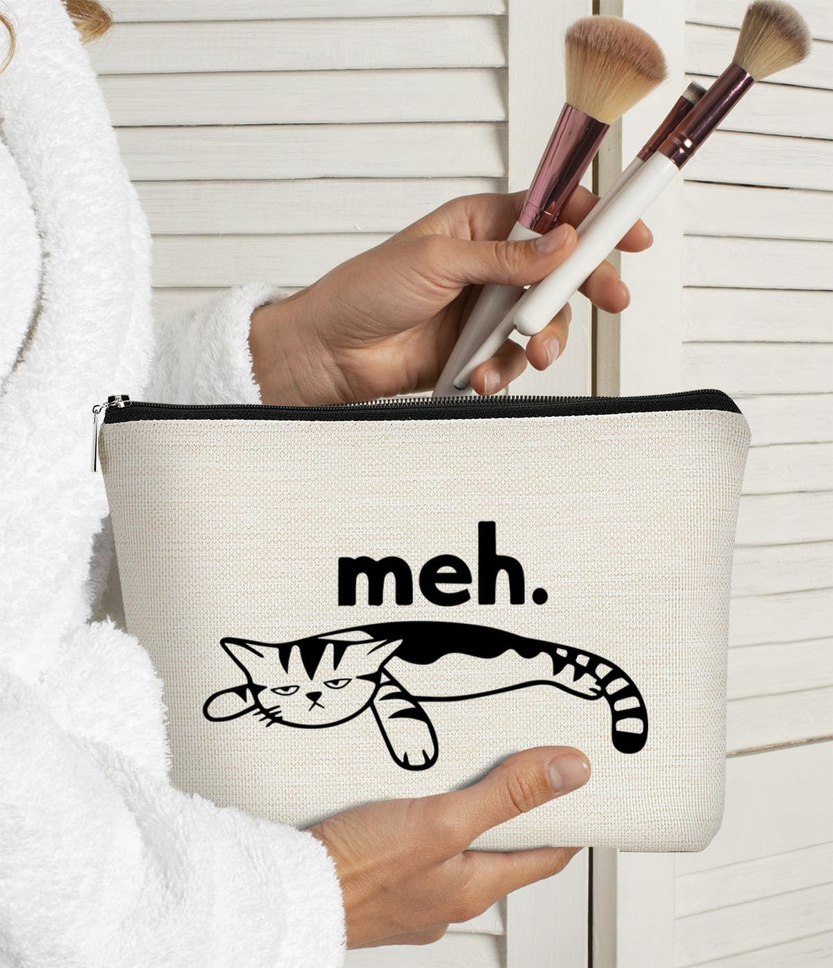 BARPERY Cat Gifts for Cat Lovers Cats Small Makeup Bag,Sanitary Napkin Storage Bag, Menstrual Cup BARPERY