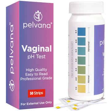 Pelvana Vaginal pH Balance Test Strips for Women 50 Strips - Vaginal pH Test Strips