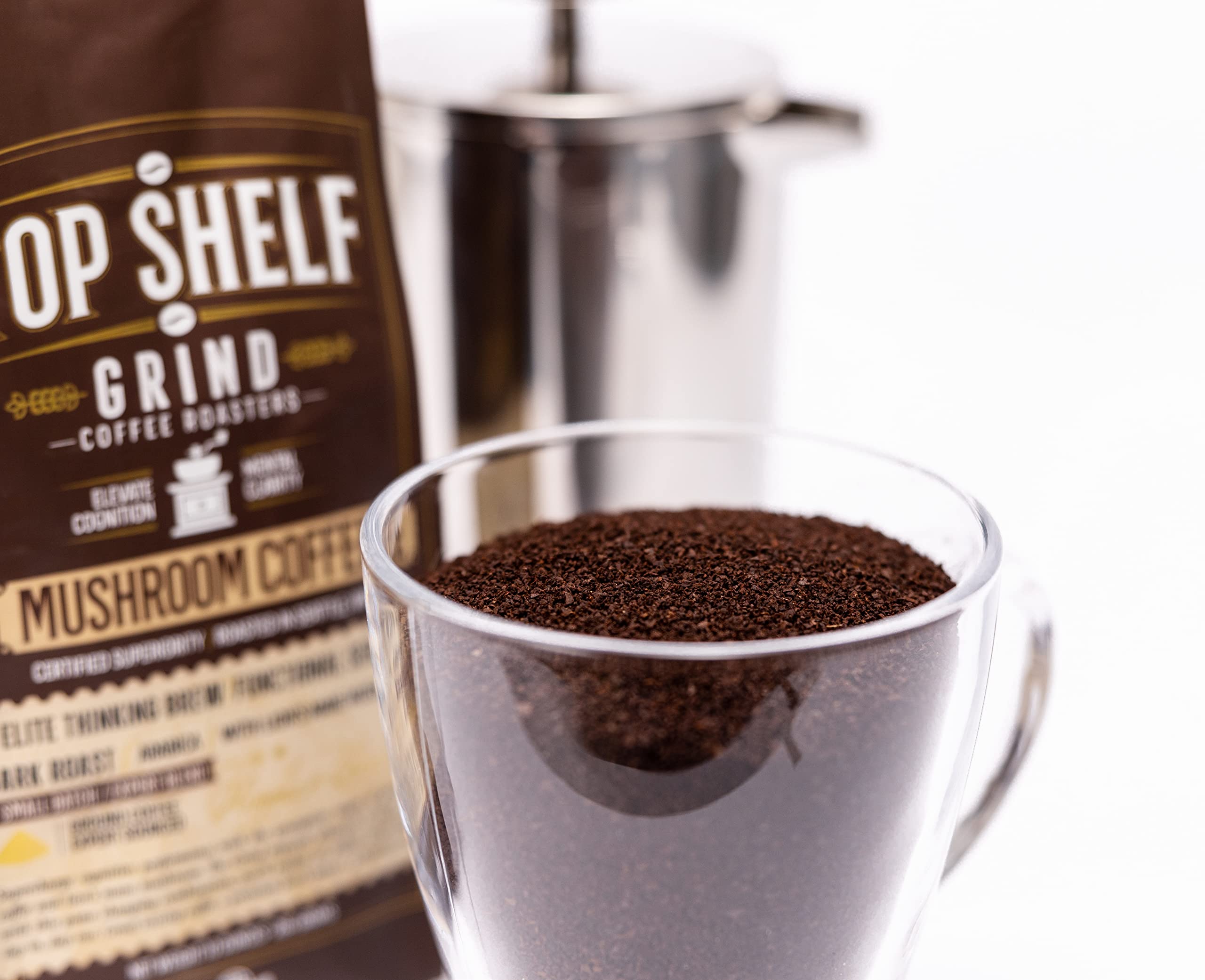 Mushroom Coffee – Ground Dark Roast Organic Lions Mane Coffee