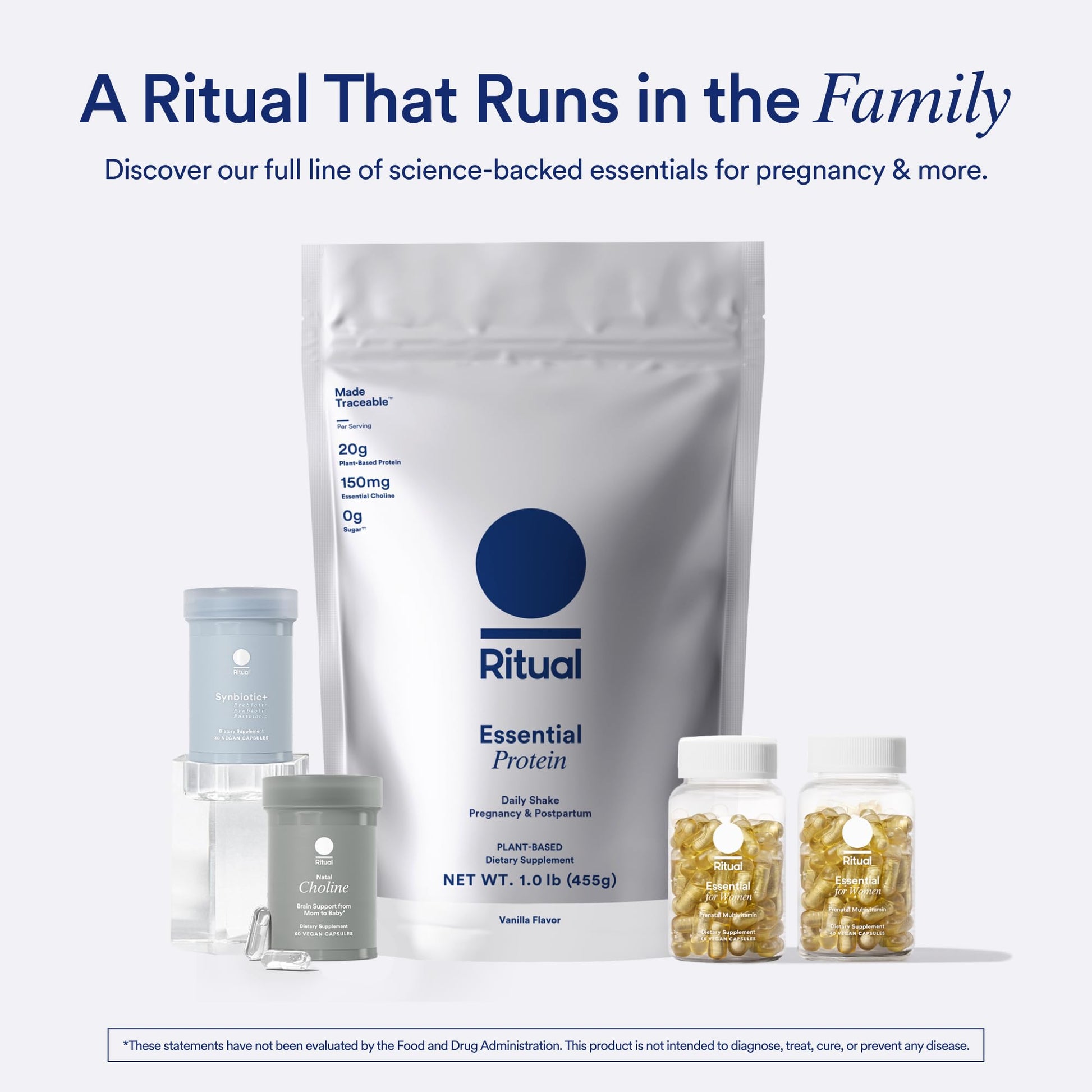 Ritual Prenatal Multivitamin and Gut Duo Supplements with Prenatal Vitamins and Synbiotic+ Ritual