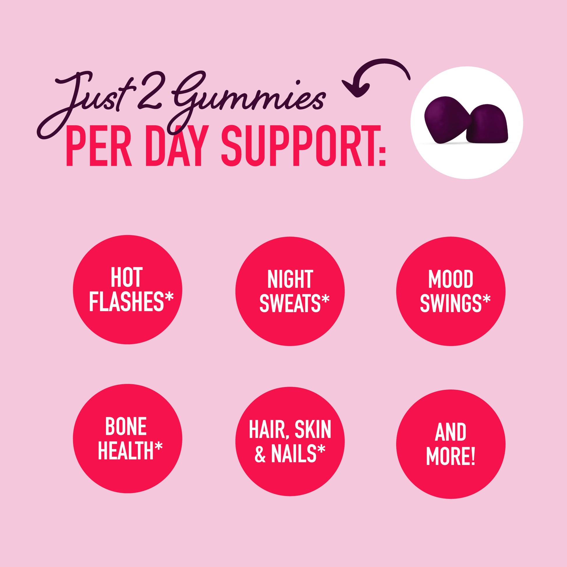 Menopause Support Gummies | Hormone Balance Relief for Hot Flashes, Night Sweats, Mood Swings SMNutrition