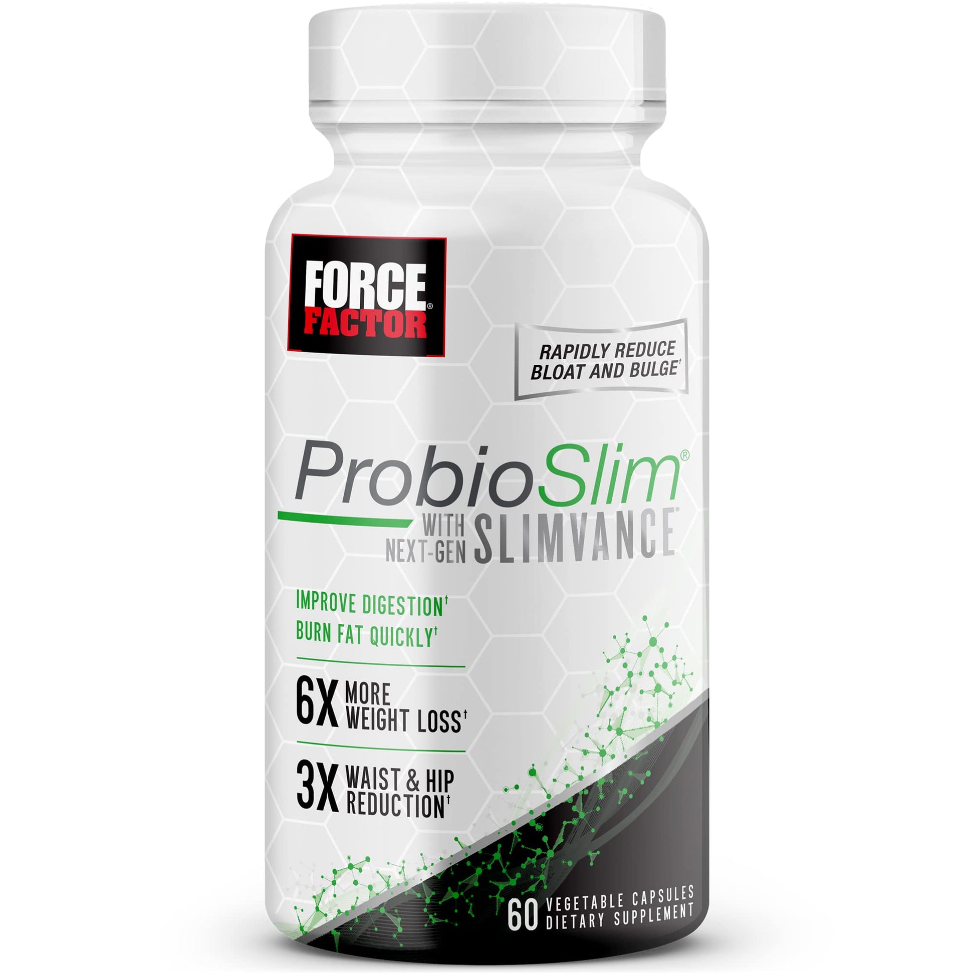 FORCE FACTOR ProbioSlim with Next-Gen SLIMVANCE Thermogenic + Probiotic Fat Burner